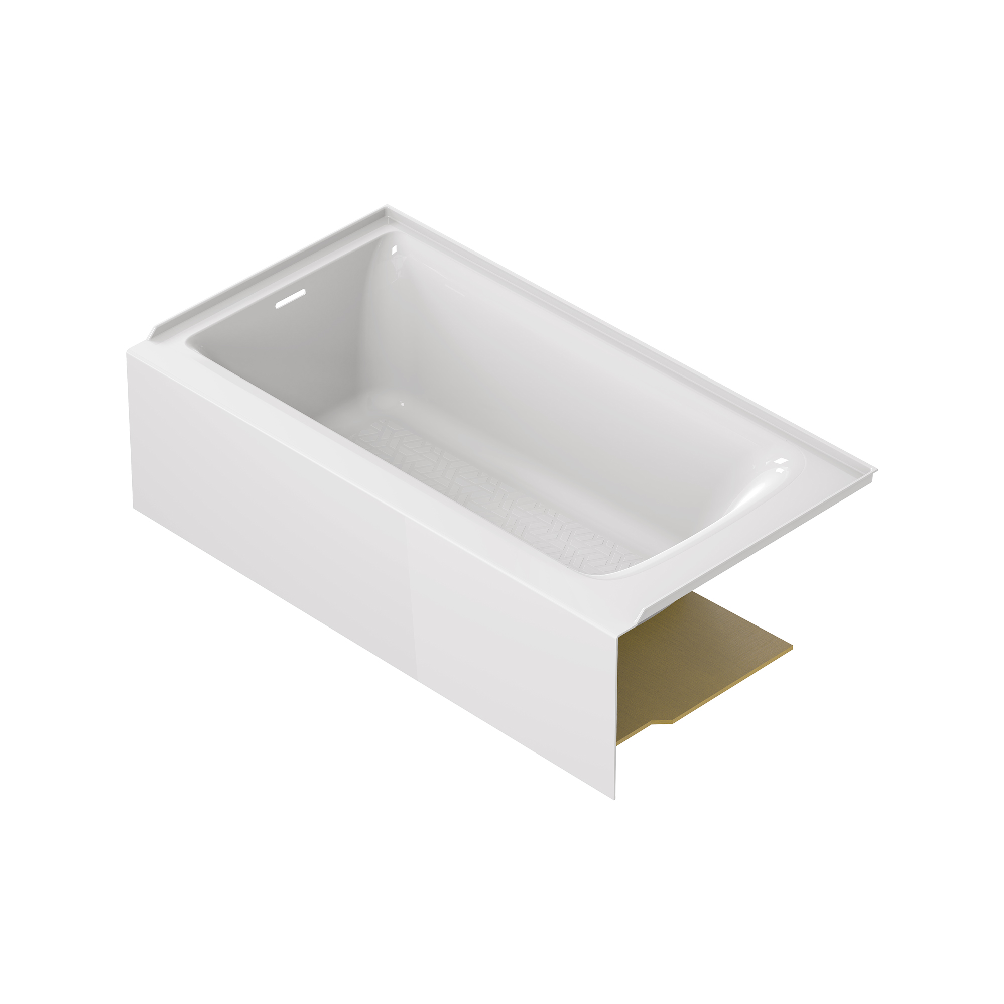 Aspirations 60 x 32-Inch Integral Apron Bathtub With Left-Hand Drain