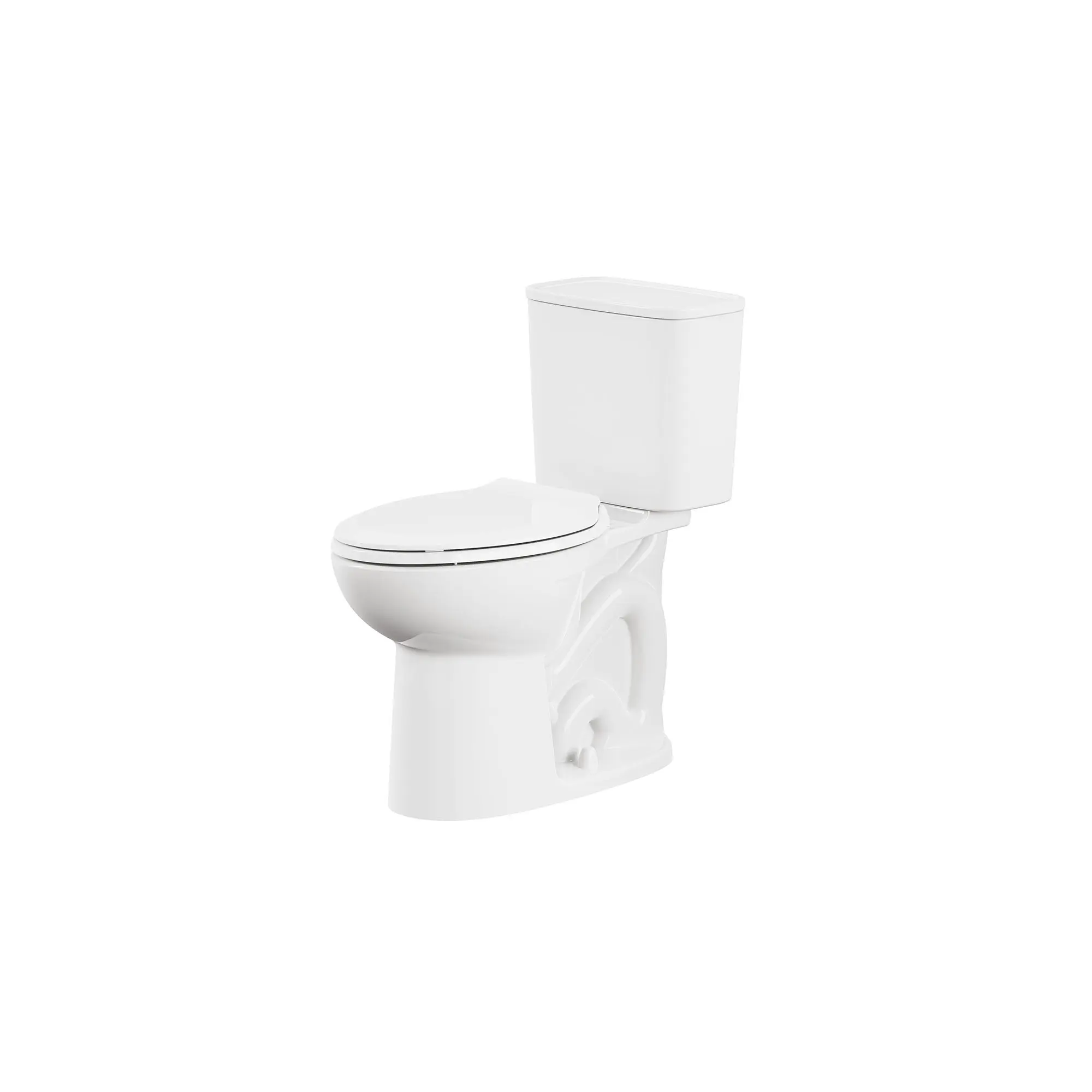 Aspirations EcoStrength Two-Piece 0.80 gpf/3.0 Lpf Chair Height Elongated Toilet Less Seat