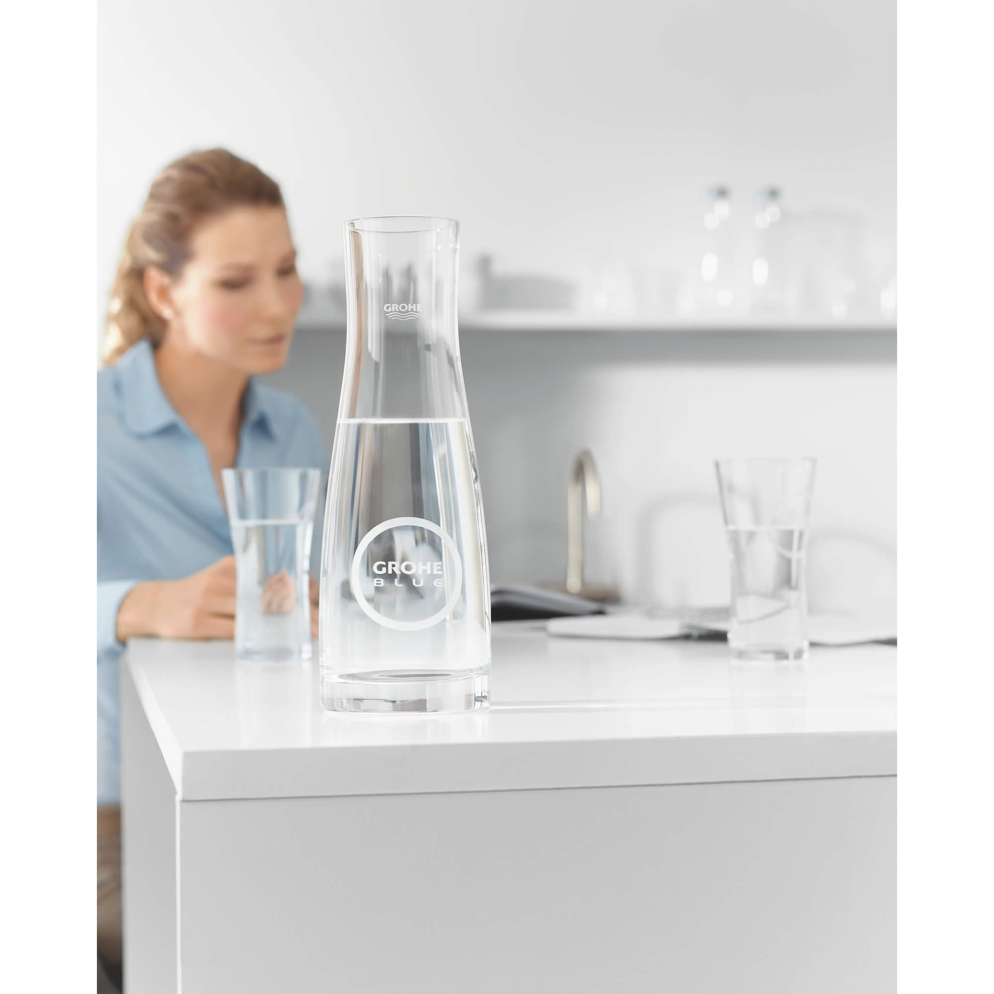 Grohe Blue NEW glass carafe with lid set - 40405001