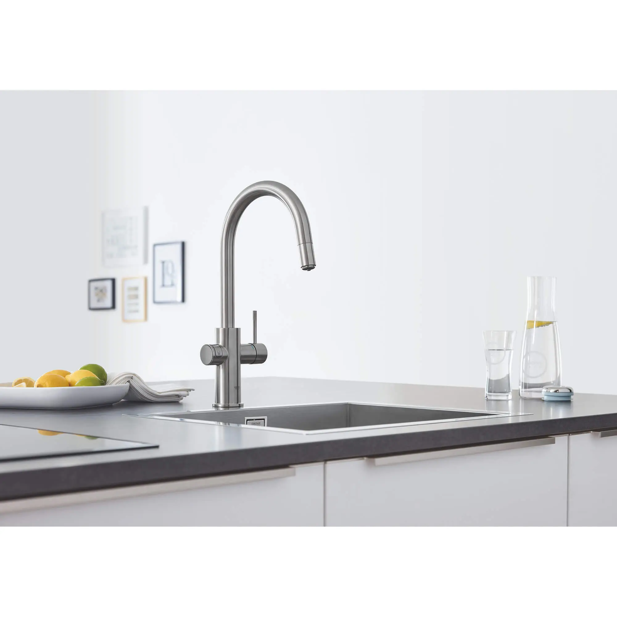 GROHE Blue Water Glasses (6 Pieces)