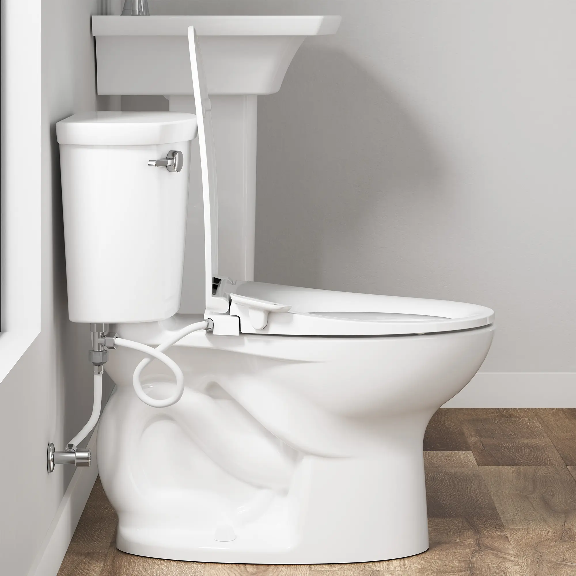 AquaWash® Essentials Non-Electric SpaLet® Bidet Seat With Manual Operation