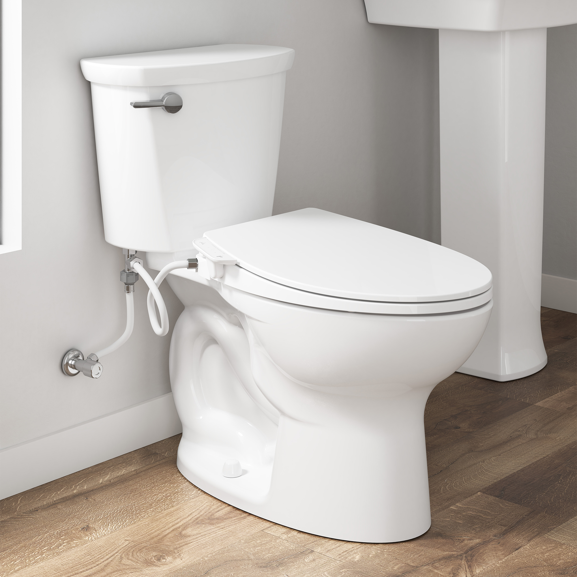 AquaWash® Essentials Non-Electric SpaLet® Bidet Seat With Manual Operation
