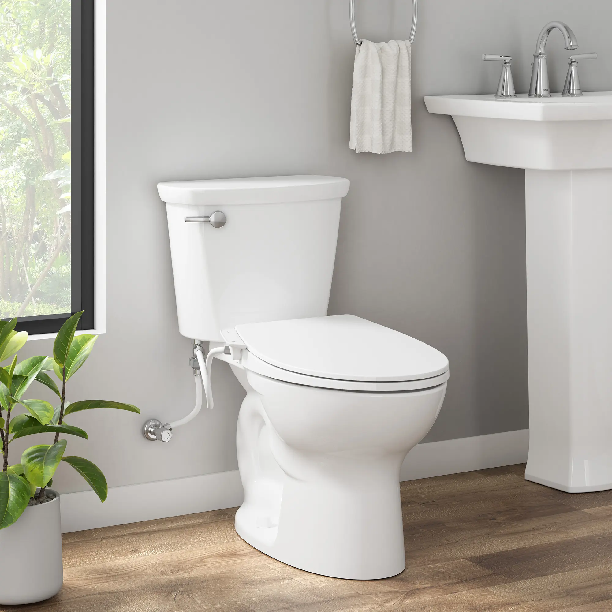 AquaWash® Essentials Non-Electric SpaLet® Bidet Seat With Manual Operation