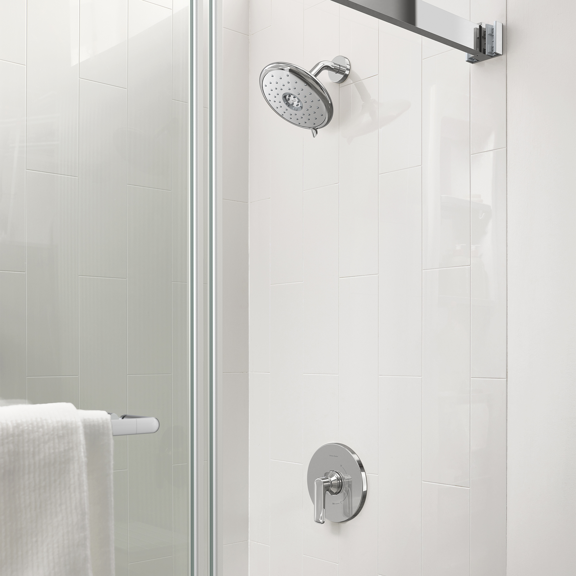 Aspirations™ 1.8 gpm/6.8 L/min Tub and Shower Trim Kit With Water-Saving Showerhead and Double Ceramic Pressure Balance Cartridge With Lever Handle