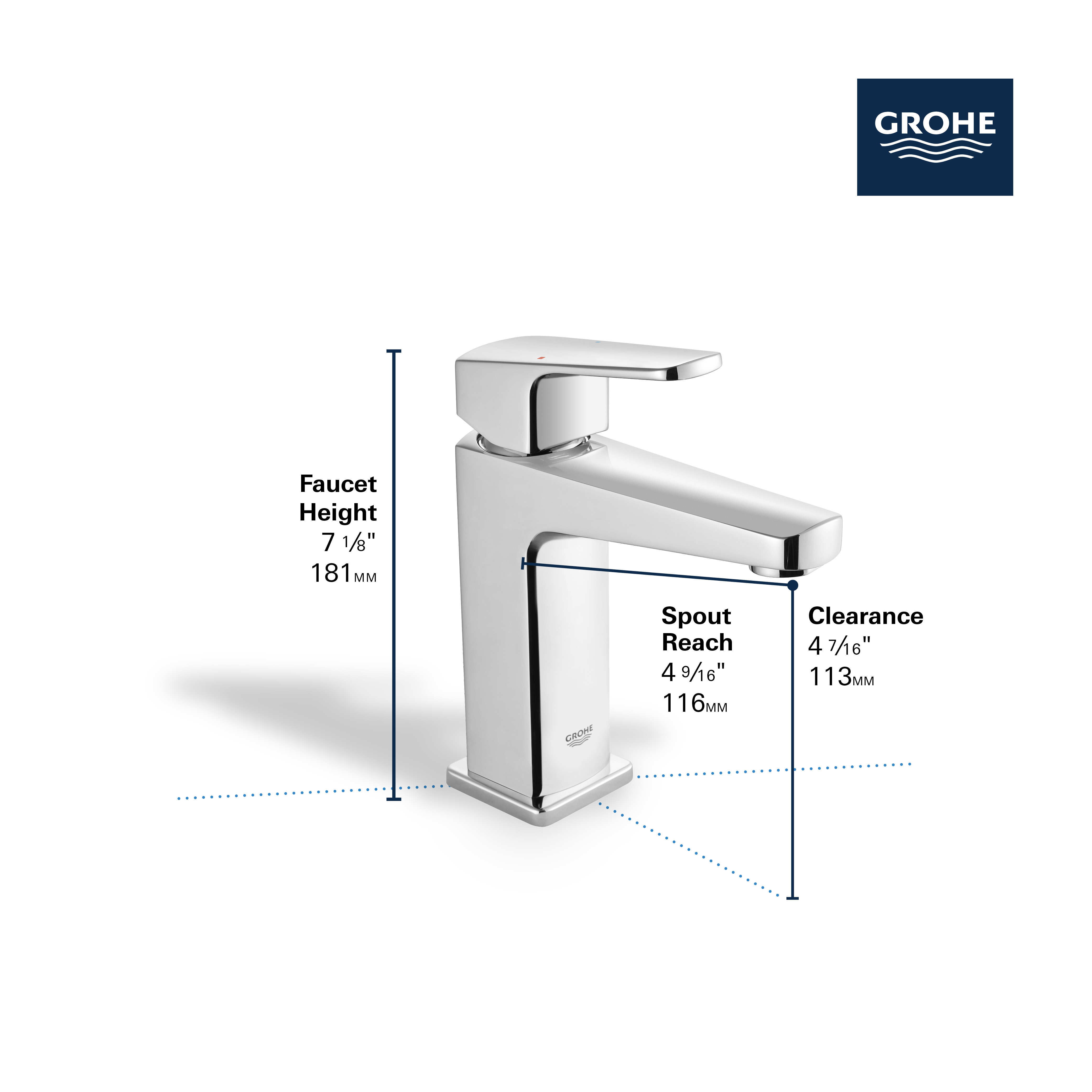 Tallinn Single Hole Single-Handle Bathroom Faucet, 1.2 GPM (4.5 L/min)
