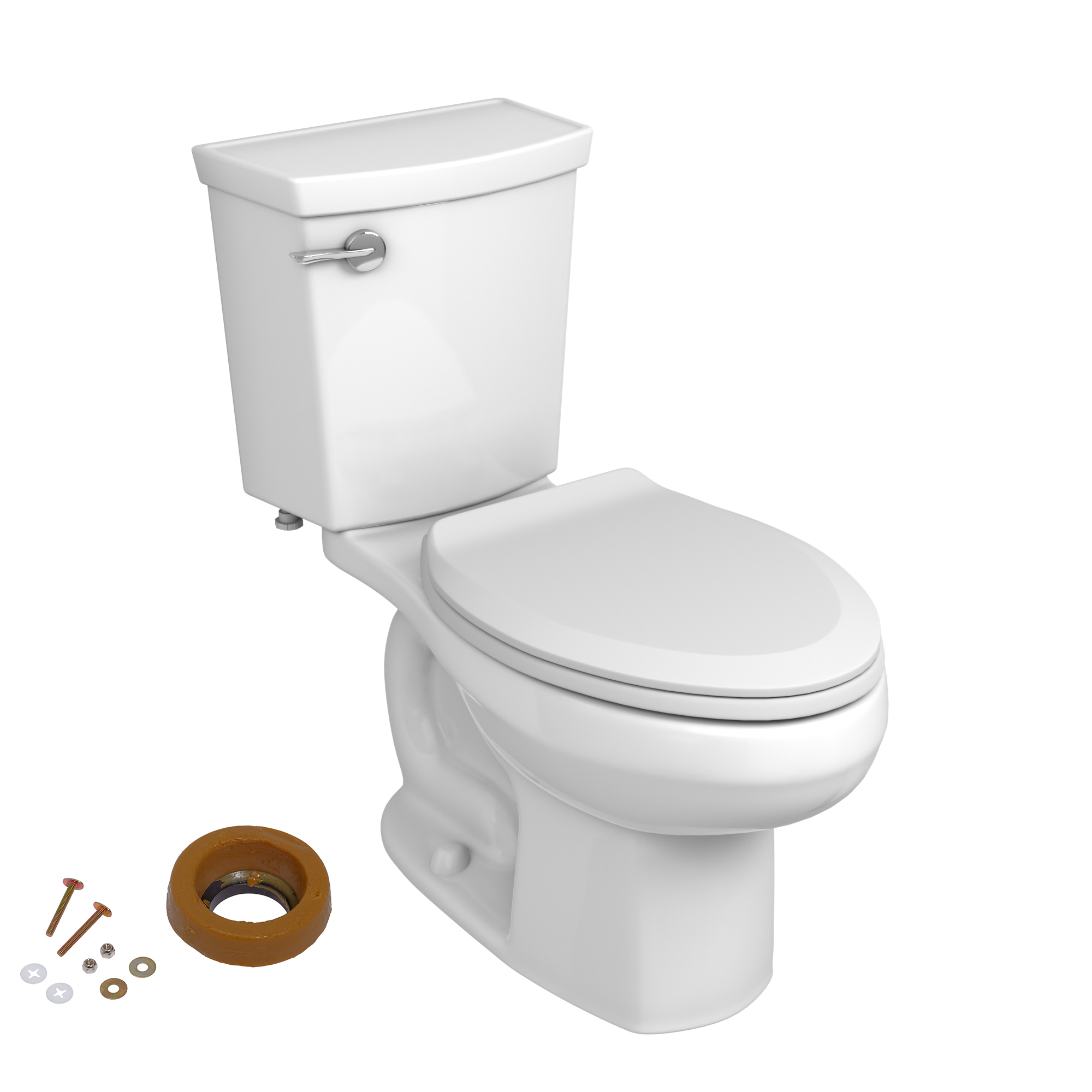 H2Optimum® Two-Piece 1.1 gpf/4.2 Lpf Chair Height Elongated Toilet With ...