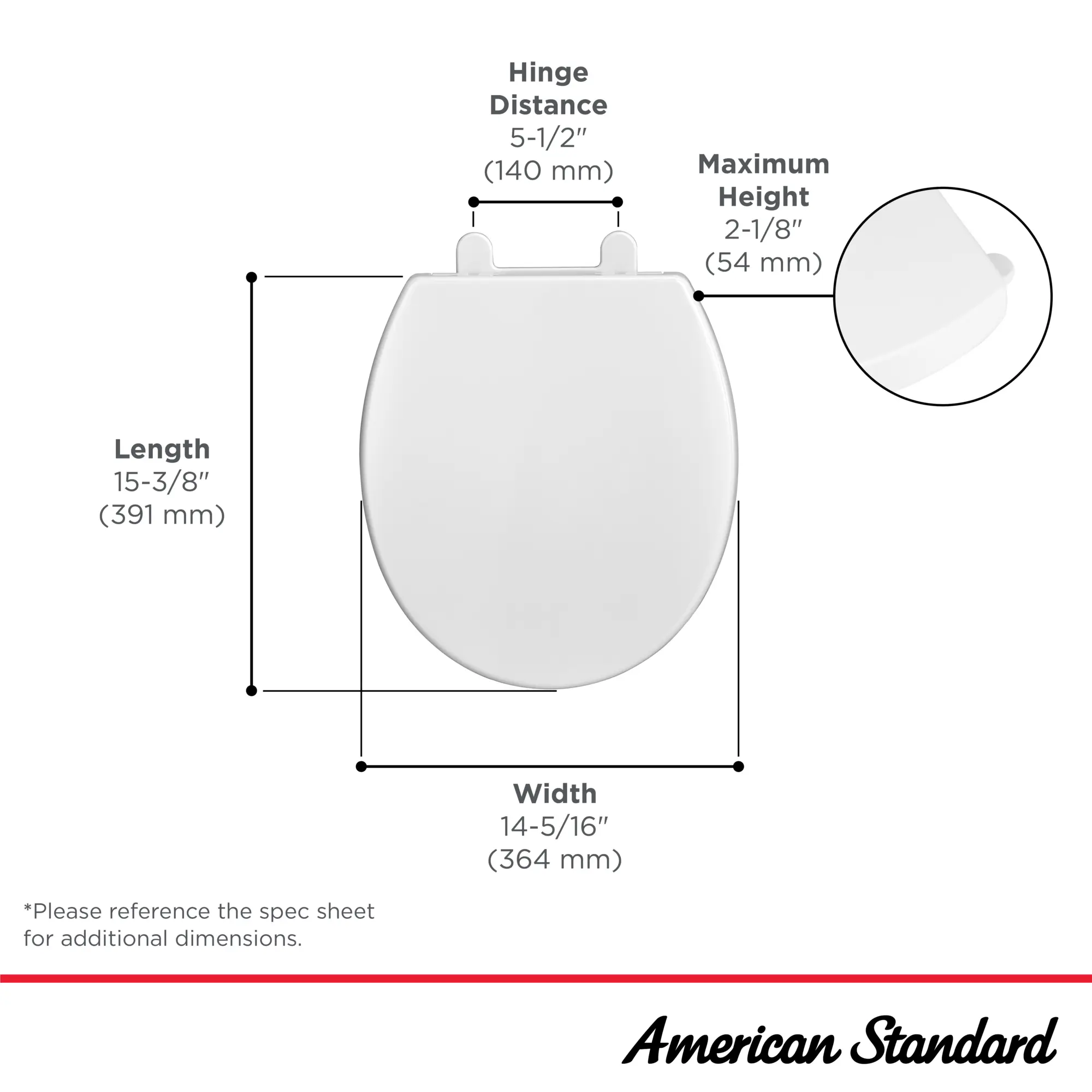 Champion Telescoping Slow-Close Round Front Toilet Seat