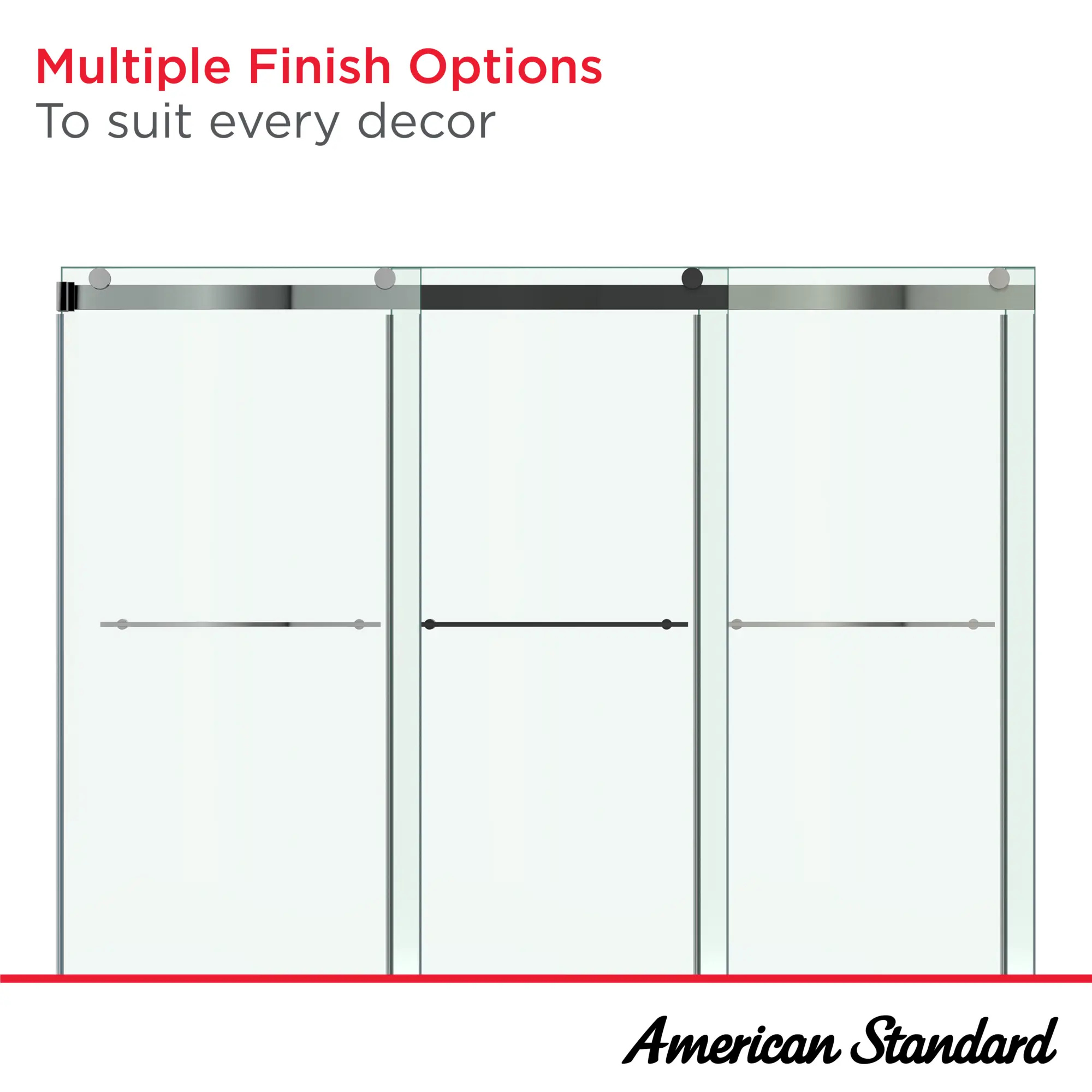 Aspirations 60 x 60-Inch Frameless Sliding Bathtub Door