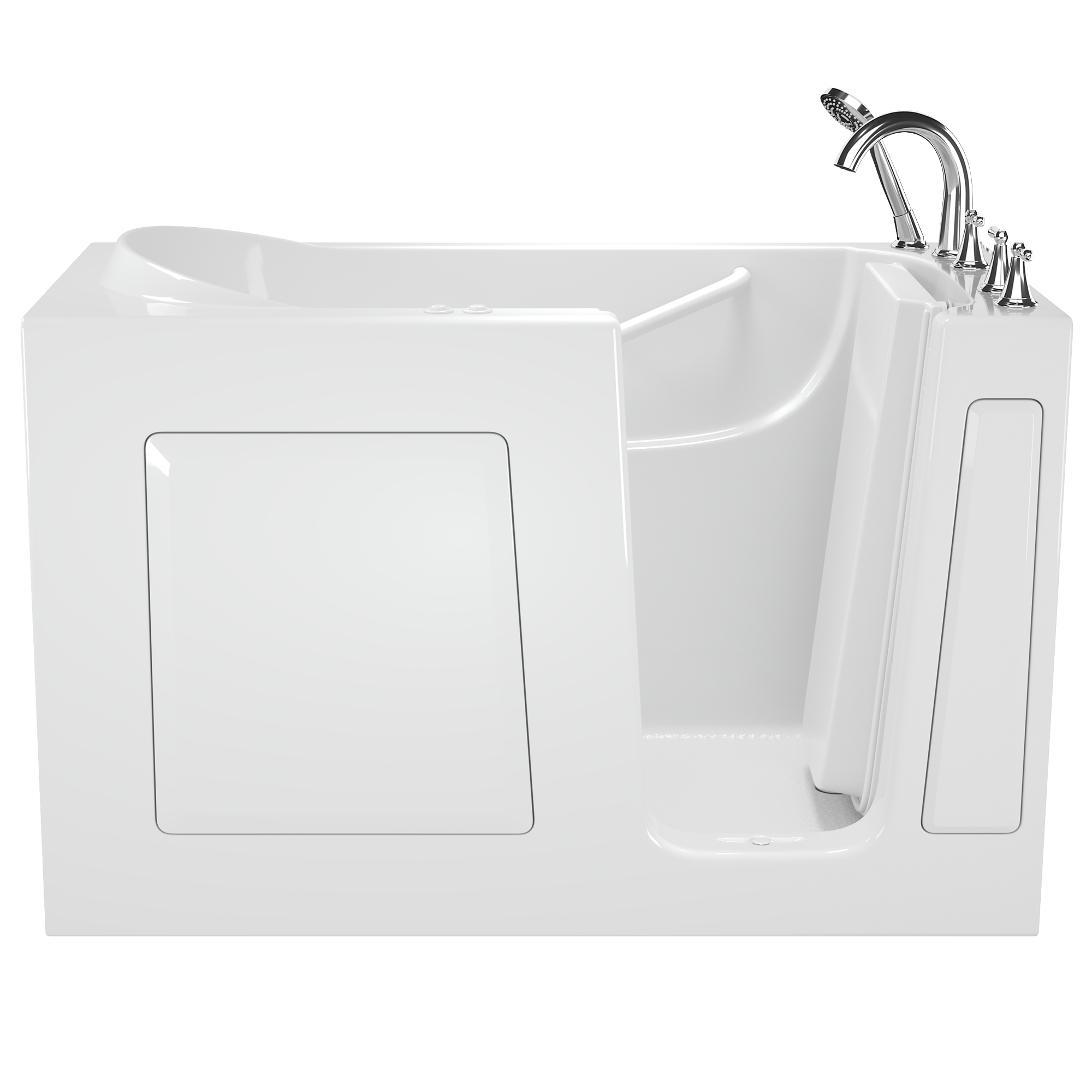 Value Series 60 in. Right Hand Walk-In Whirlpool and Air Bath Bathtub in Biscuit Value Series 60 in. Right Hand Walk-In Whirlpool and Air Bath Bathtub in Biscuit