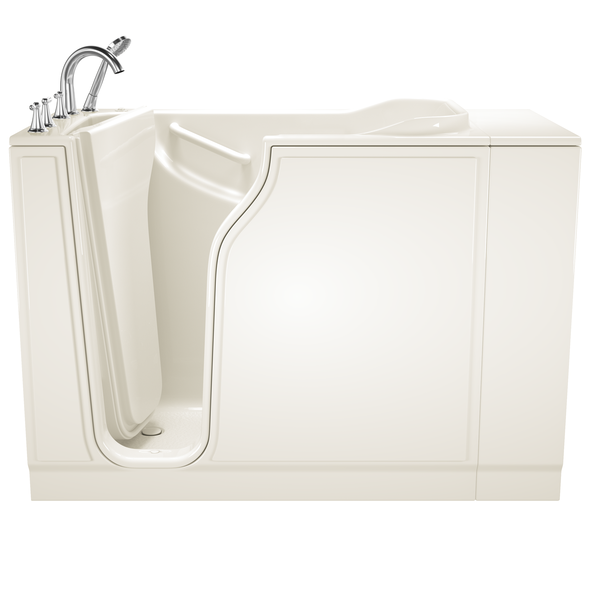 Gelcoat Entry 52 in. Left Hand Walk-In Whirlpool Bathtub in White Gelcoat Entry 52 in. Left Hand Walk-In Whirlpool Bathtub in White