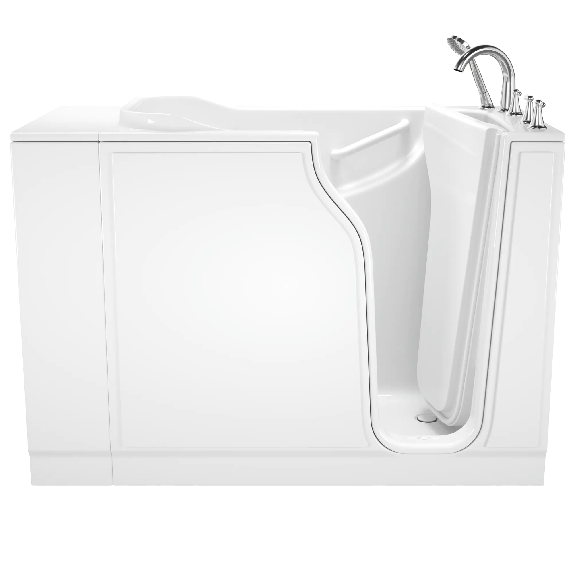 Gelcoat Entry 52 in. Right Hand Walk-In Soaking Bathtub in White