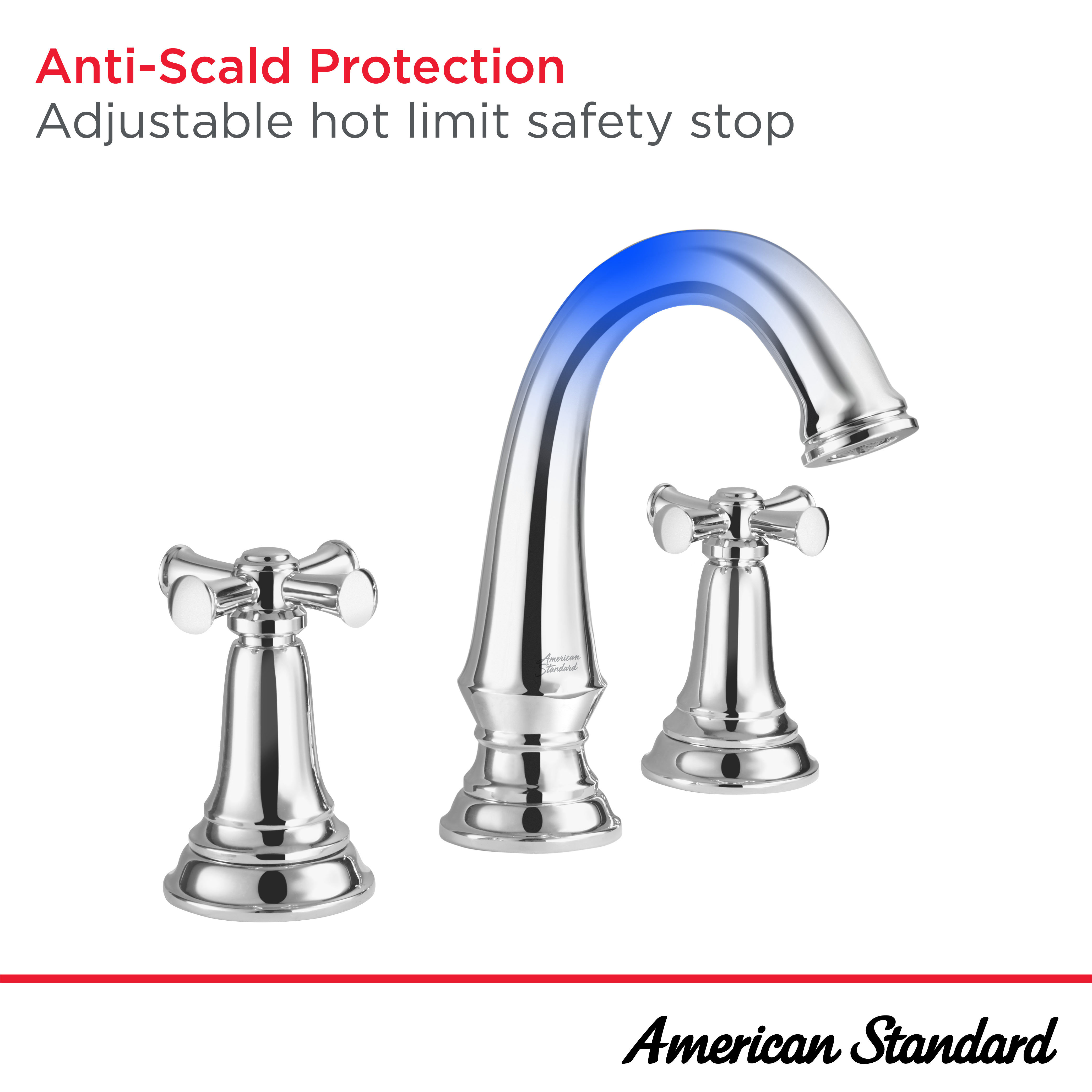 Delancey™ 8-Inch Widespread 2-Handle Bathroom Faucet 1.2 gpm/4.5 L/min With Cross Handles