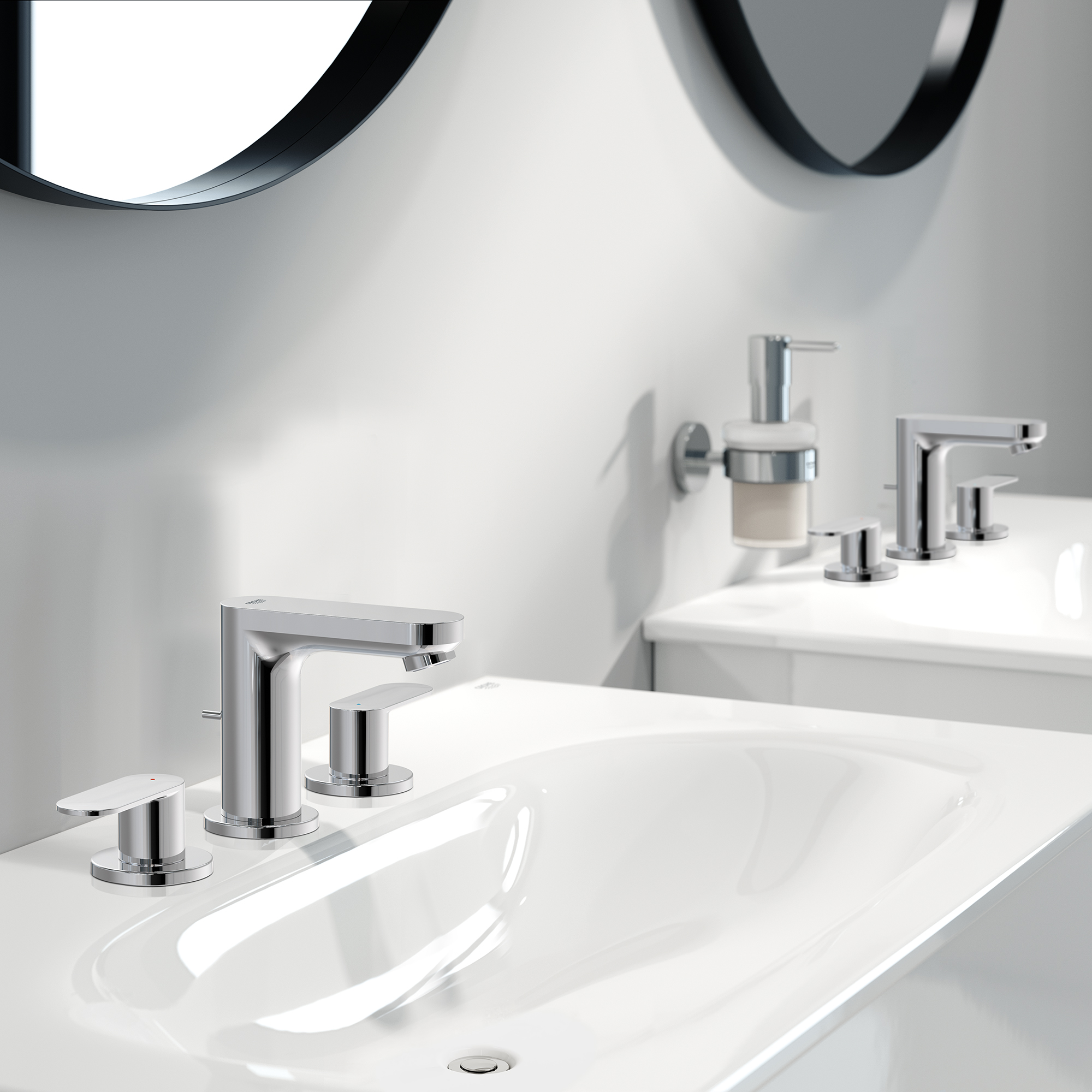 8" Widespread 2-Handle Bathroom Faucet 5.7 L/min (1.5 gpm)