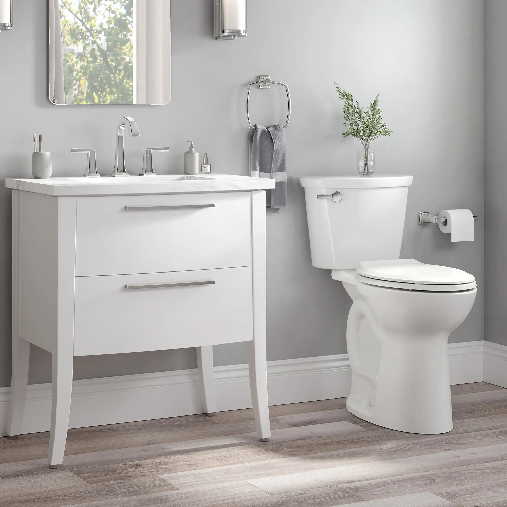 Cadet® PRO Two-Piece 1.28 gpf/4.8 Lpf Extra Tall Height Elongated 10-Inch Rough Toilet Less Seat