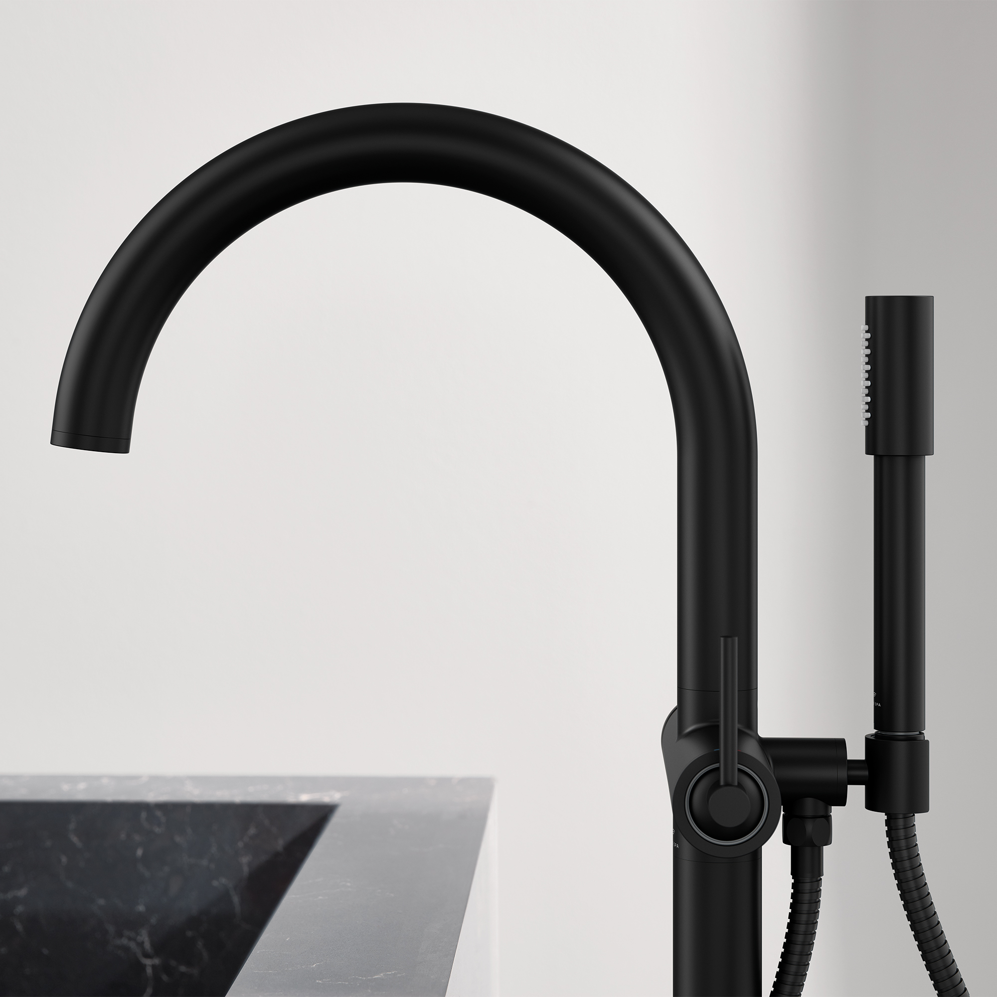 Single-Handle Freestanding Tub Faucet with 1.75 GPM Hand Shower