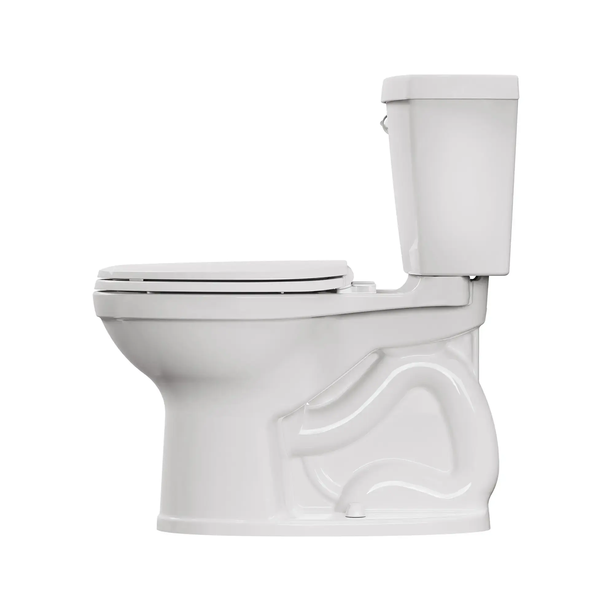 Toilette Champion® 4 complète allongée à hauteur de chaise, deux pièces, 1,28 gpc/4,8 Lpc, avec siège et réservoir doublé