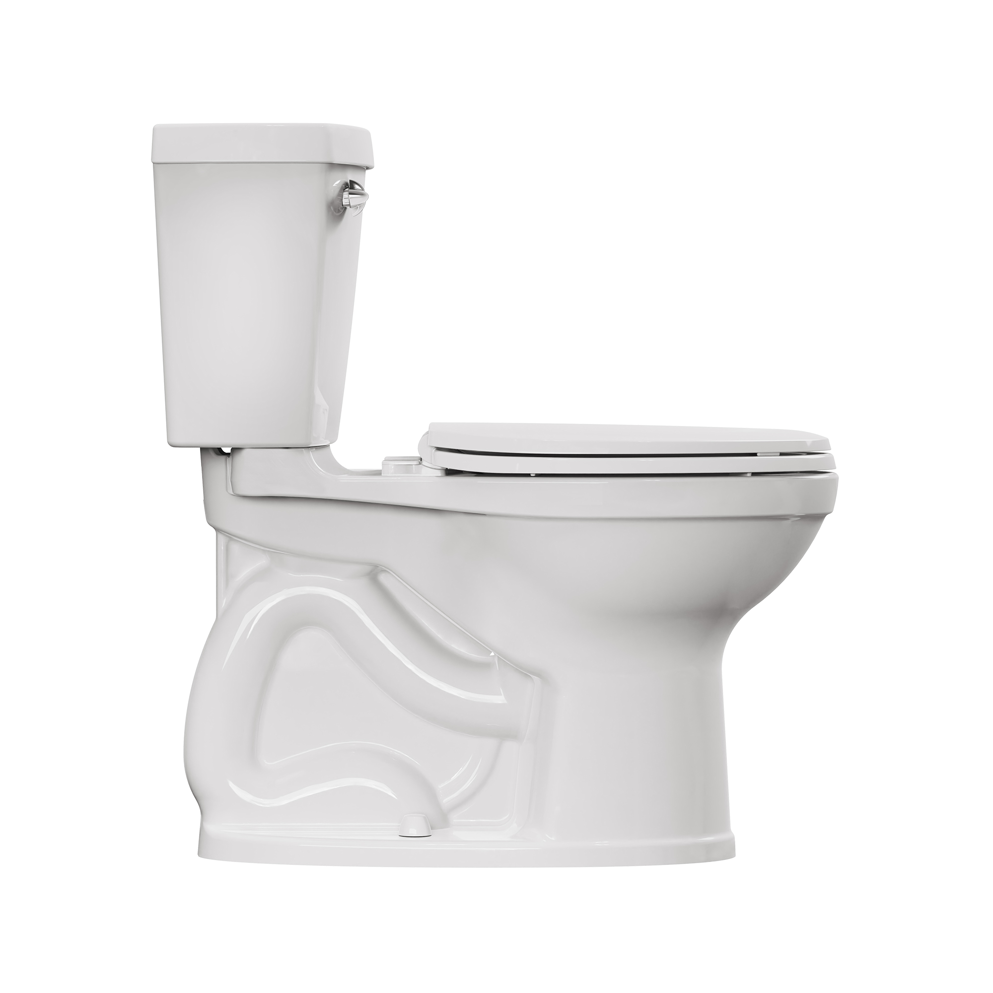 Toilette Champion® 4 complète allongée à hauteur de chaise, deux pièces, 1,28 gpc/4,8 Lpc, avec siège et réservoir doublé