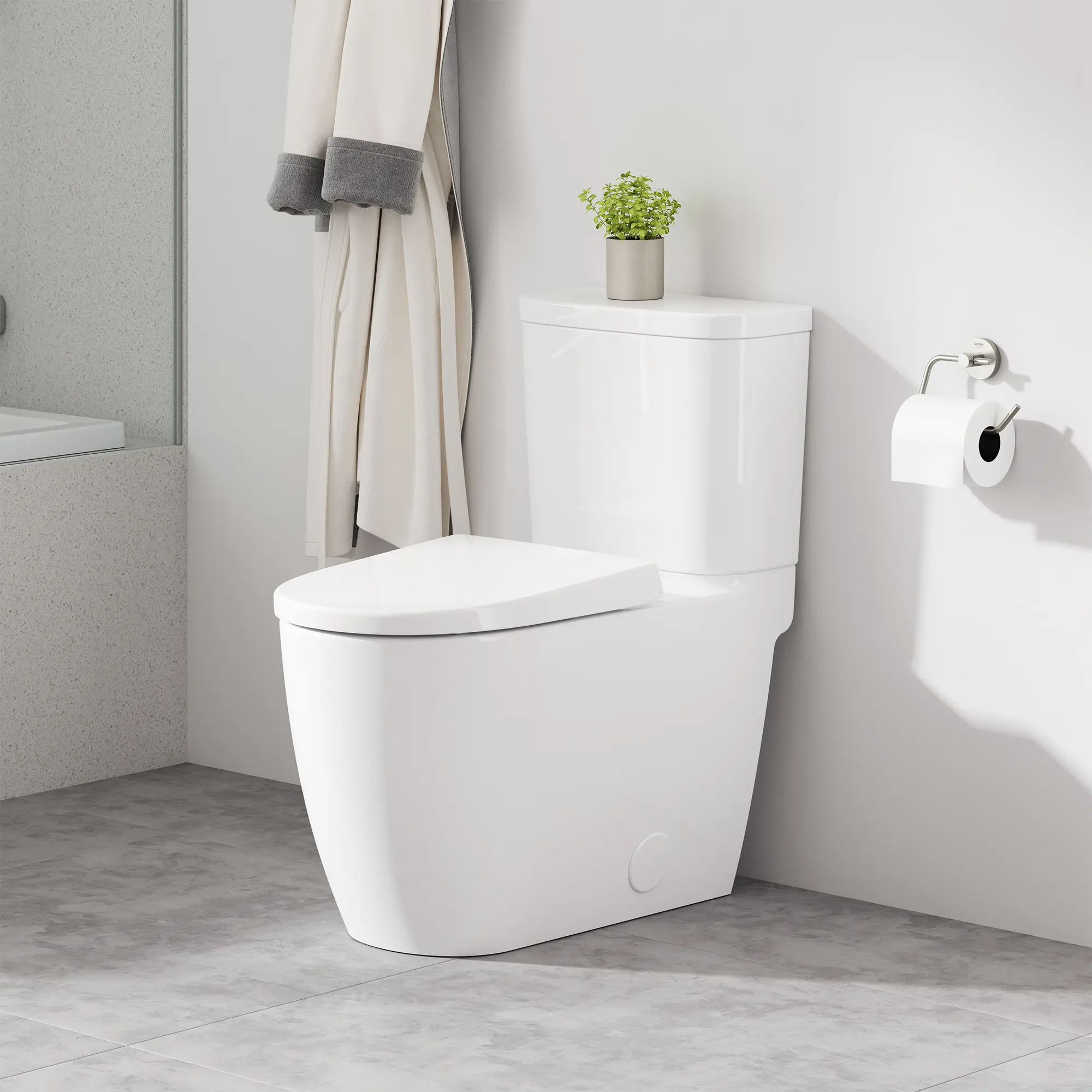 2-piece 4.8 Lpf (1.28 gpf) Right Height Elongated Toilet