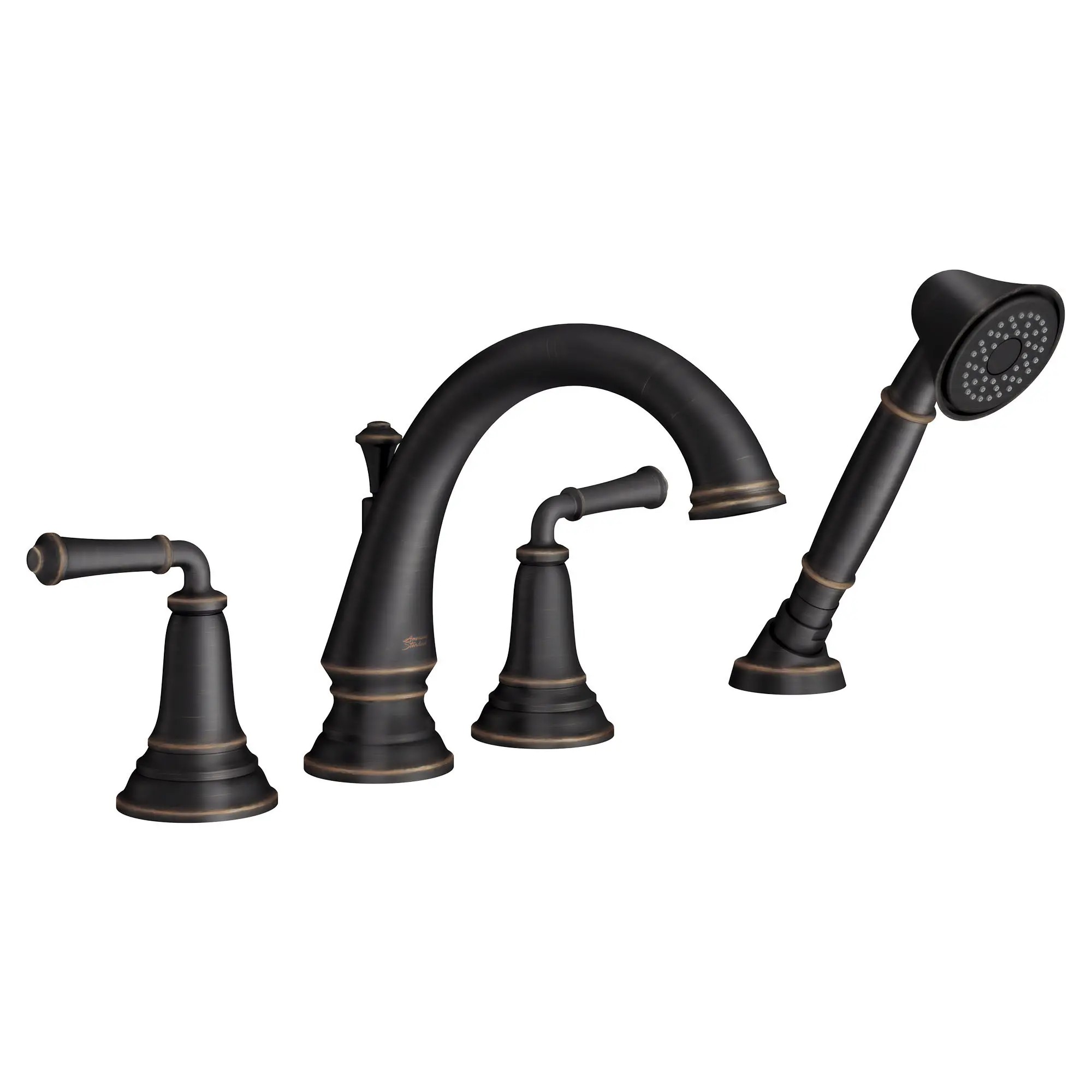 Delancey® Bathtub Faucet With  Lever Handles and Personal Shower for Flash® Rough-In Valve