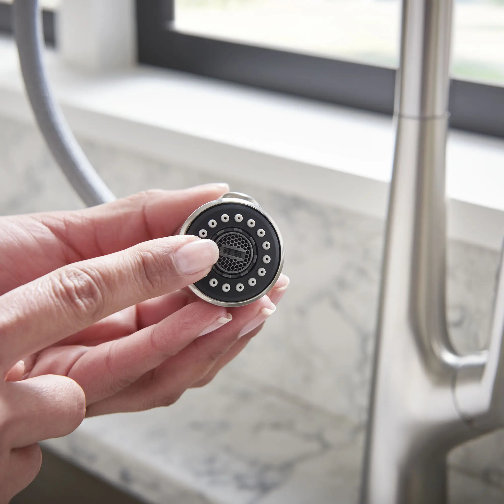 Robinet de cuisine rétractable Copley avec distributeur de savon
