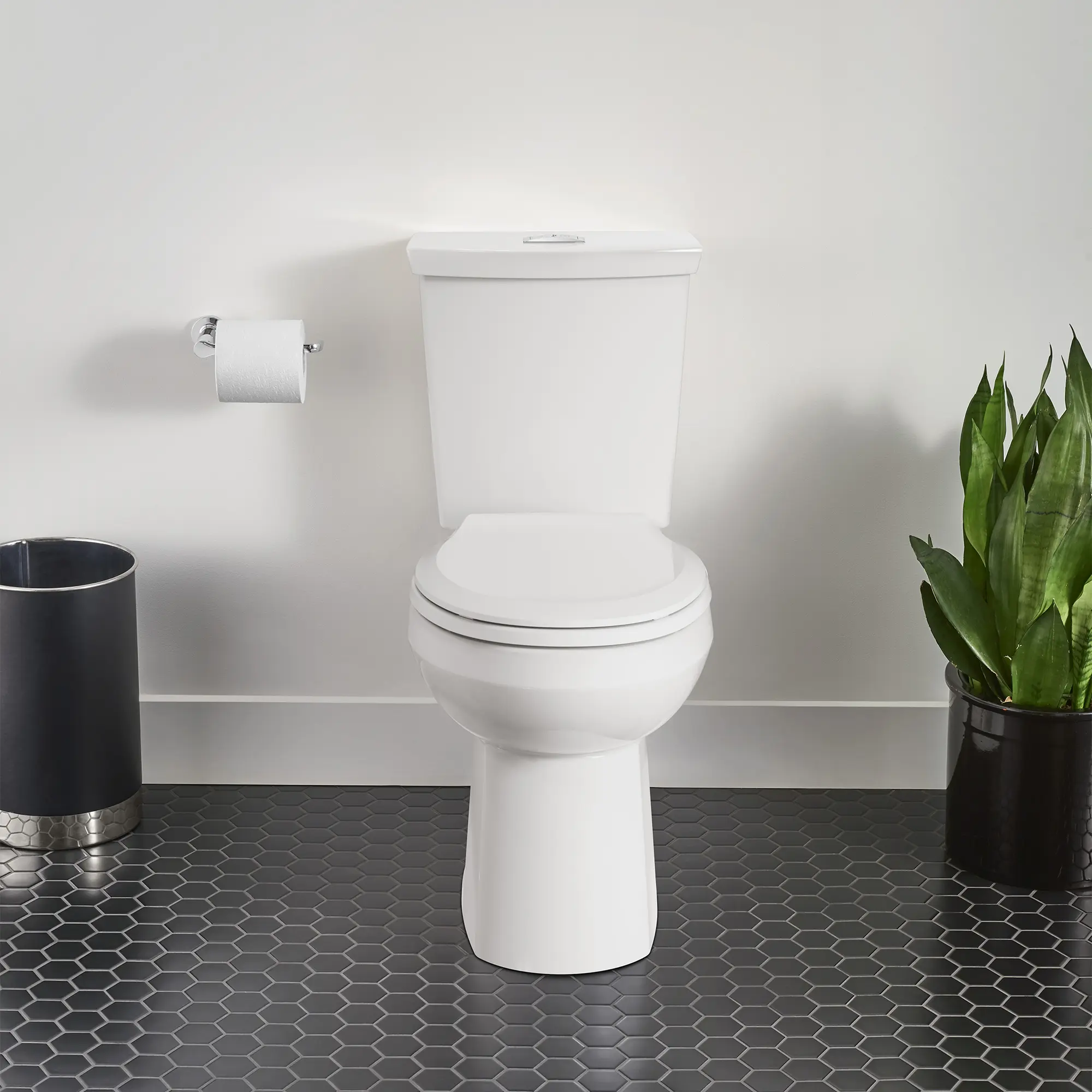H2Option® Two-Piece Dual Flush 1.28 gpf/4.8 Lpf and 0.92 gpf/3.5 Lpf Standard Height Round Front Toilet With Liner Less Seat