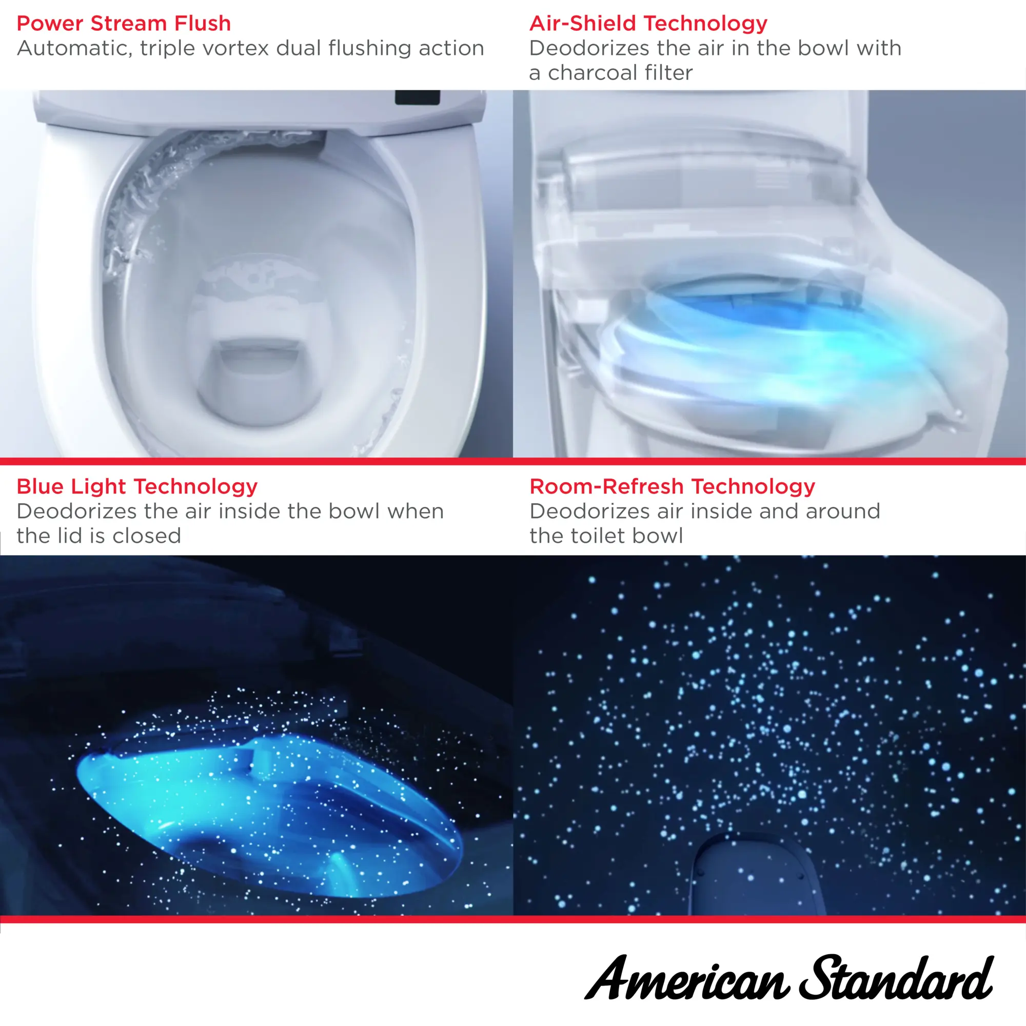 Advanced Clean® 100 1.32 gpf/4.9 Lpf and 0.92 gpf/3.4 Lpf SpaLet® Bidet Toilet