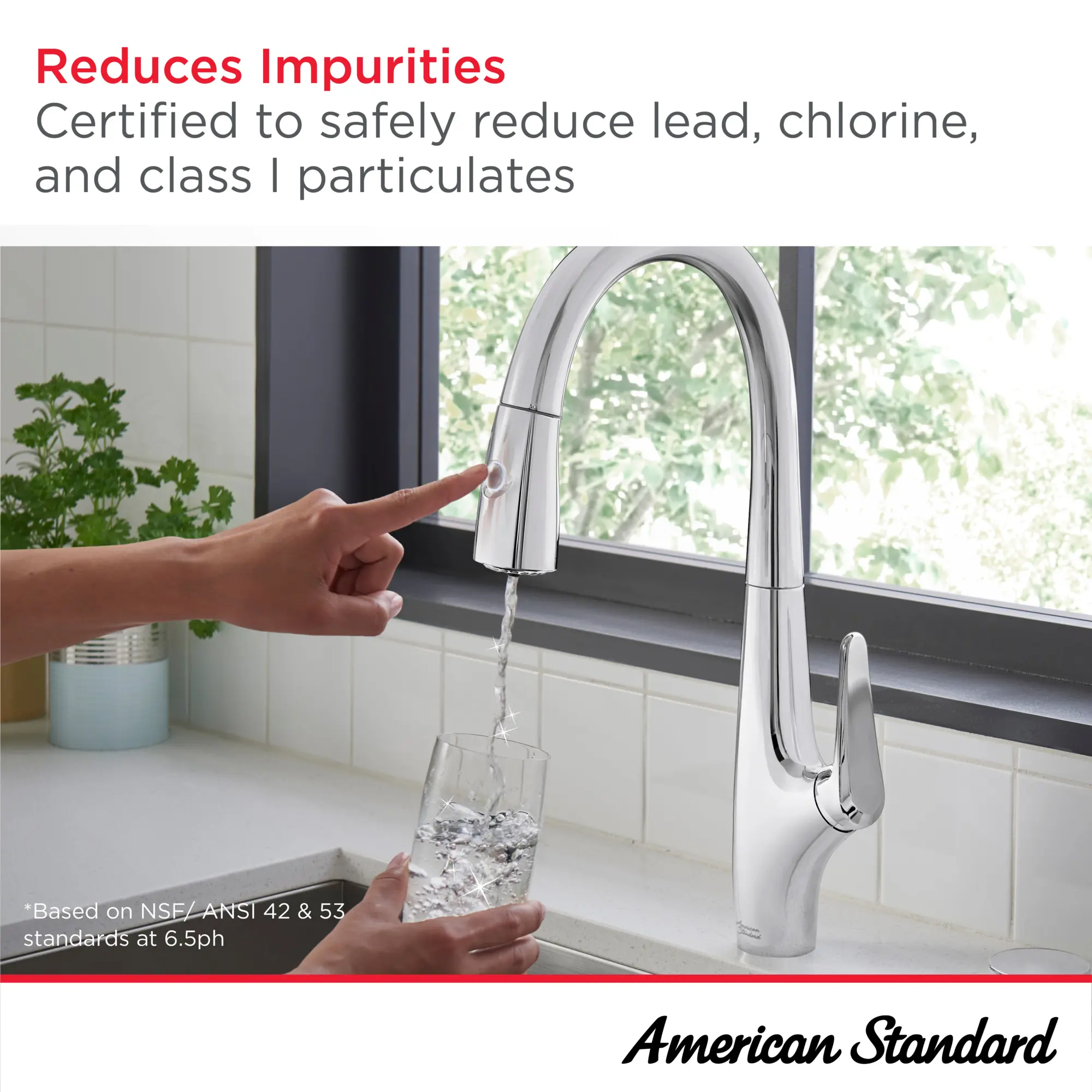 Saybrook® Single-Handle Pull-Down Dual Spray Kitchen Faucet 1.5 gpm/5.7 L/min With Filter