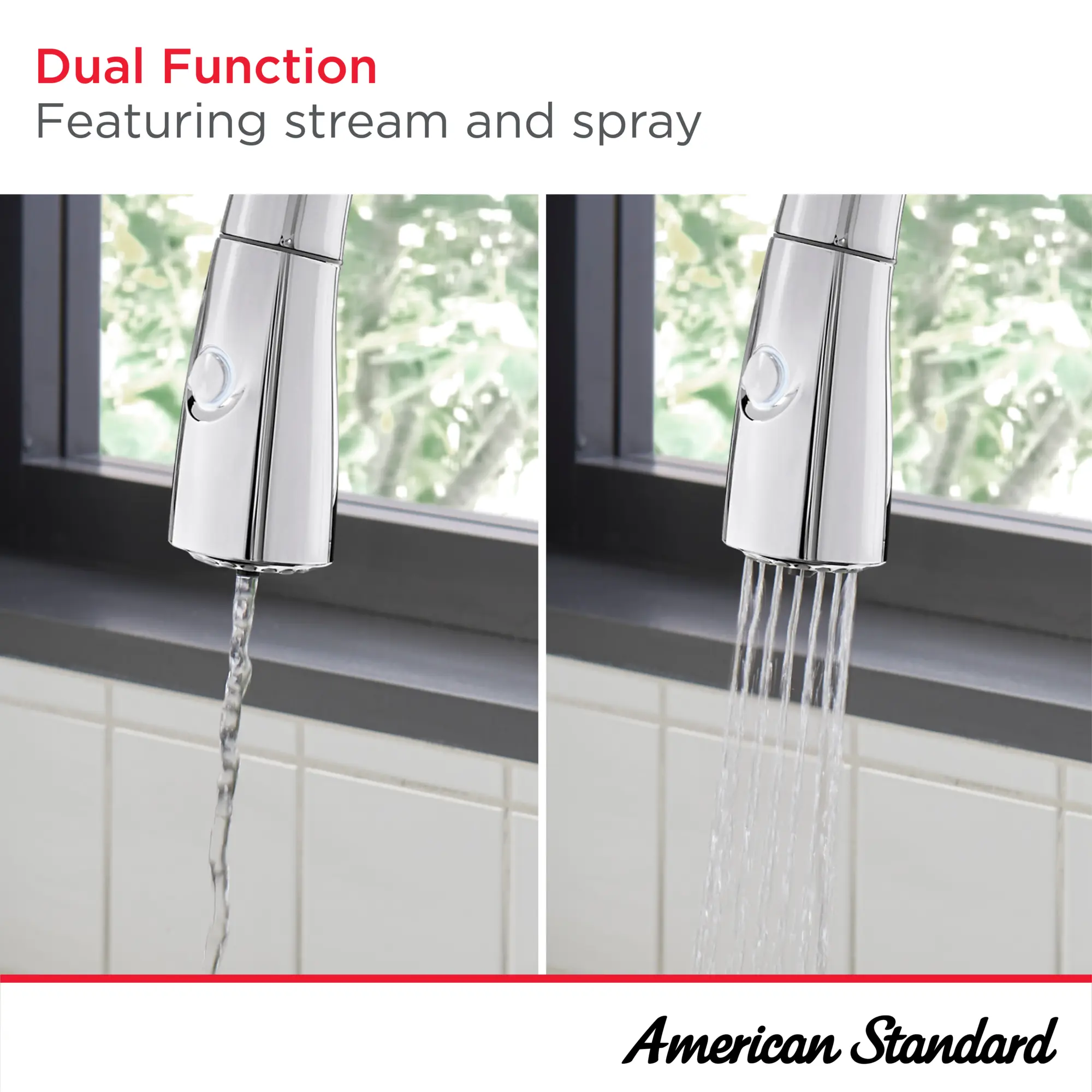 Saybrook® Single-Handle Pull-Down Dual Spray Kitchen Faucet 1.5 gpm/5.7 L/min With Filter