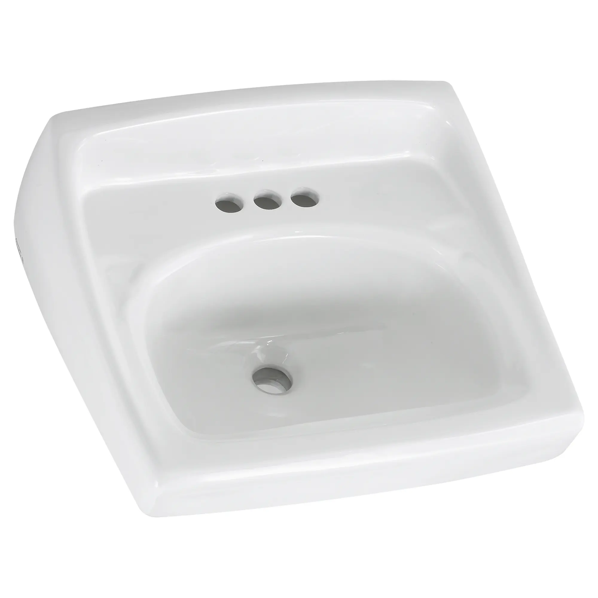 Lucerne Wall-Hung Sink for Exposed Bracket Support With 4-Inch Centerset