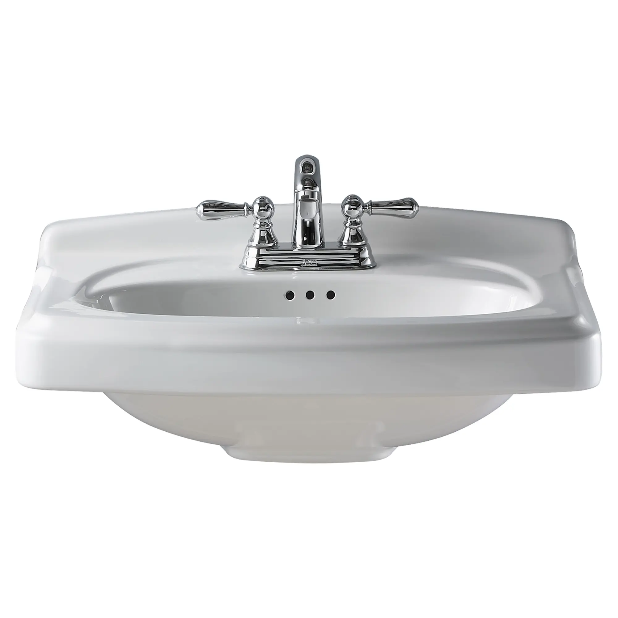 Dessus de meuble-lavabo en porcelaine Portsmouth - trous de robinet sur centres de 4 po (102 mm)