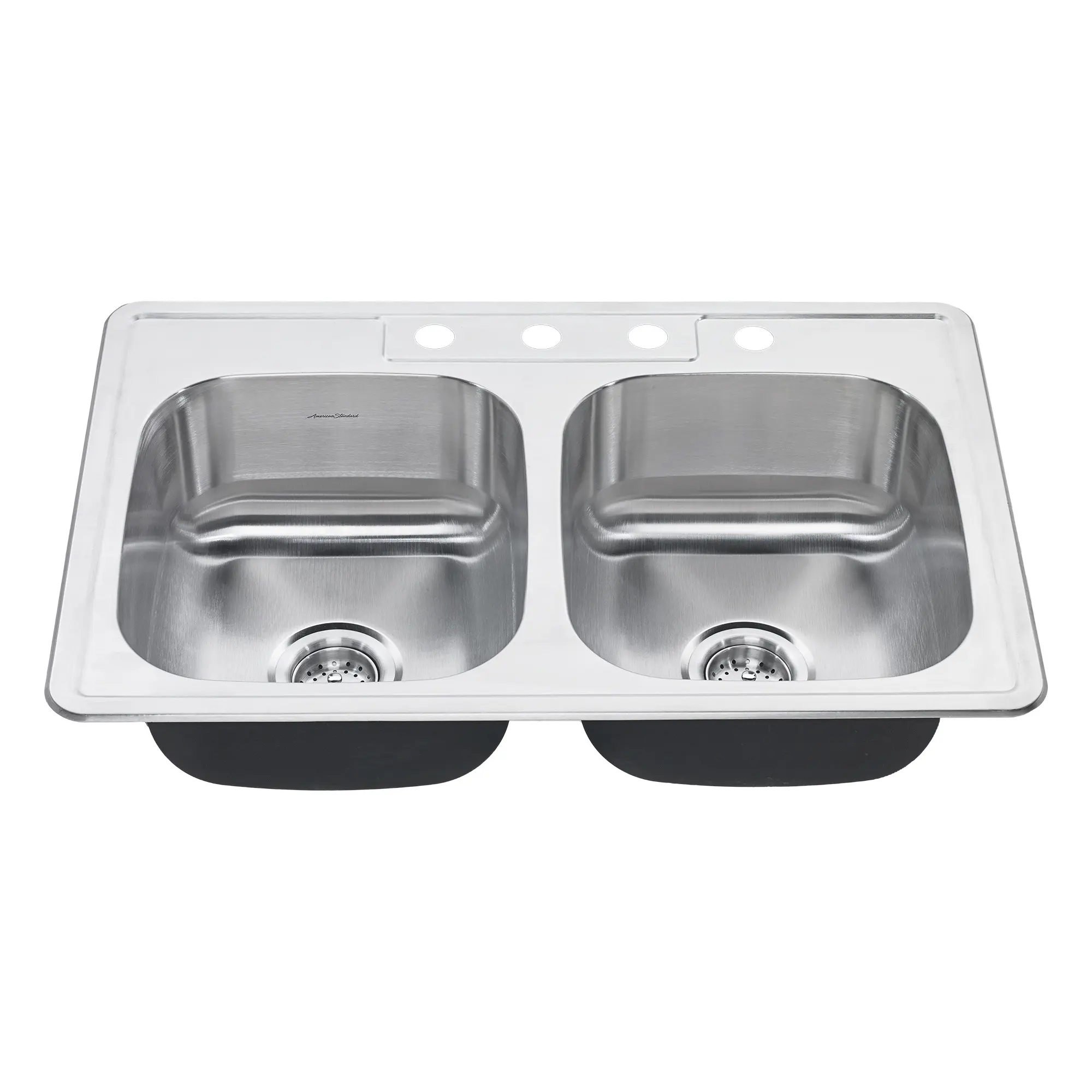 Drop in stainless steel 33 outlets in double bowl kitchen sink