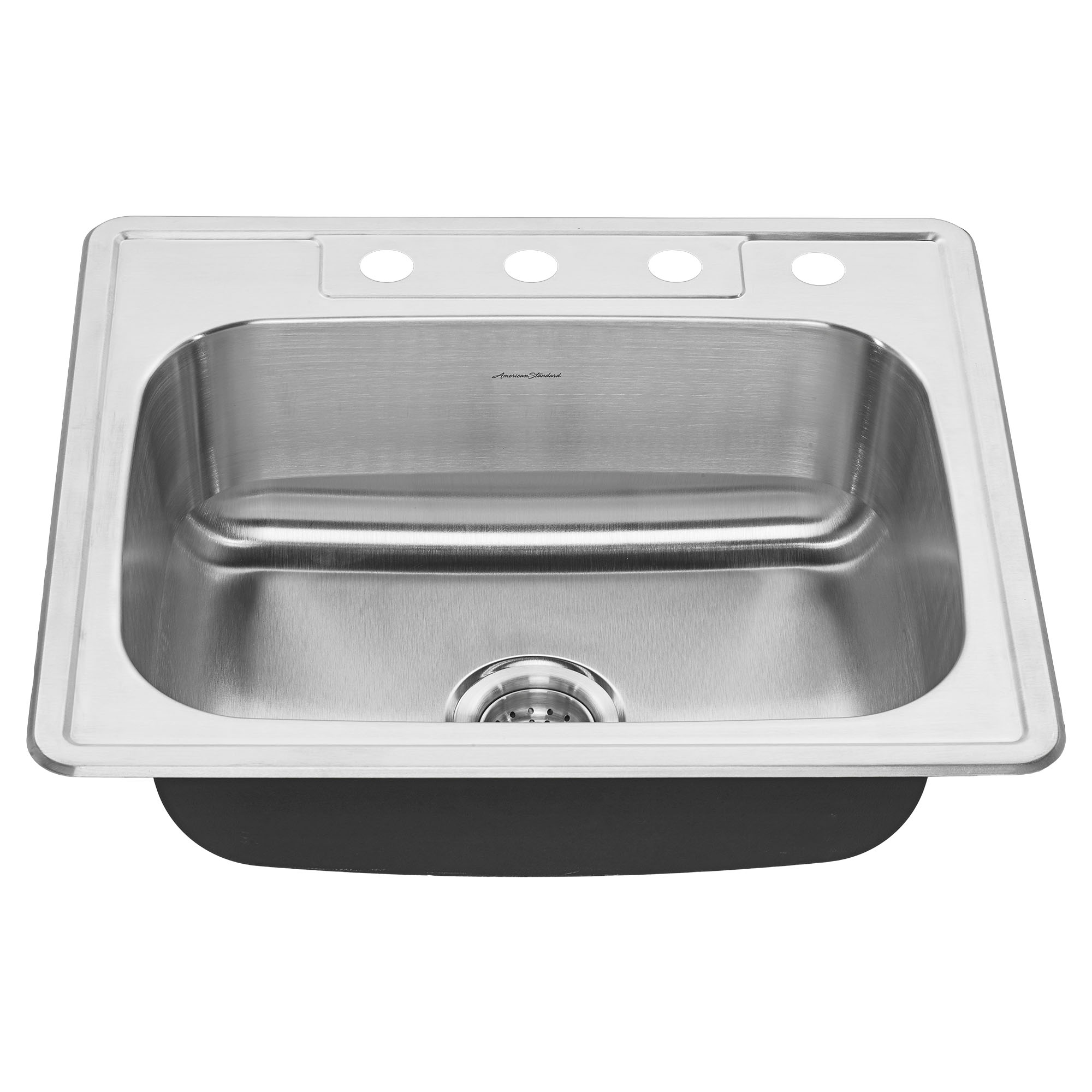 Colony™ 25 x 22-Inch Stainless Steel 4-Hole Top Mount Single-Bowl ADA Kitchen Sink