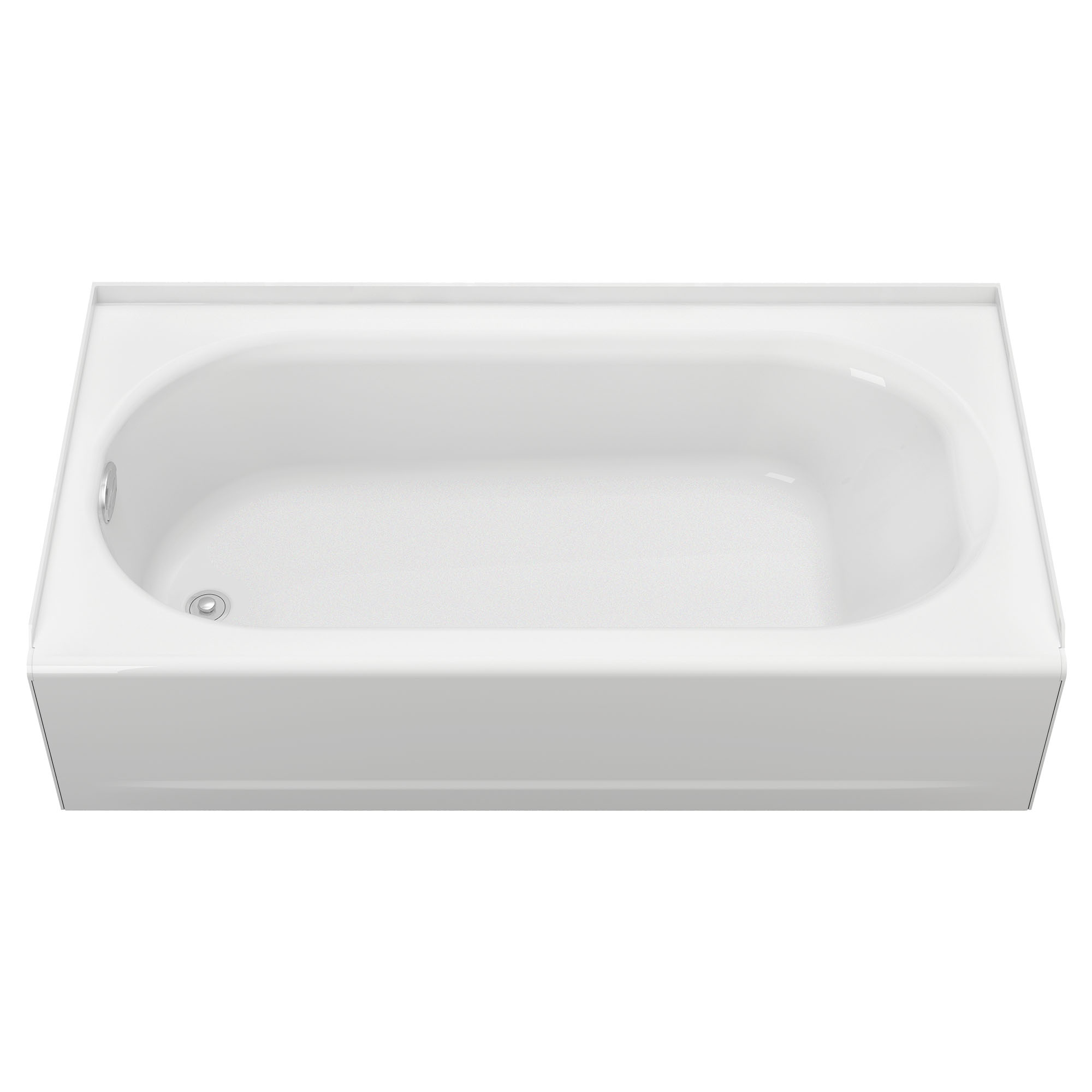 Princeton® Americast® 60 x 34-Inch Integral Apron Bathtub Left-Hand Outlet Luxury Ledge with Integral Drain