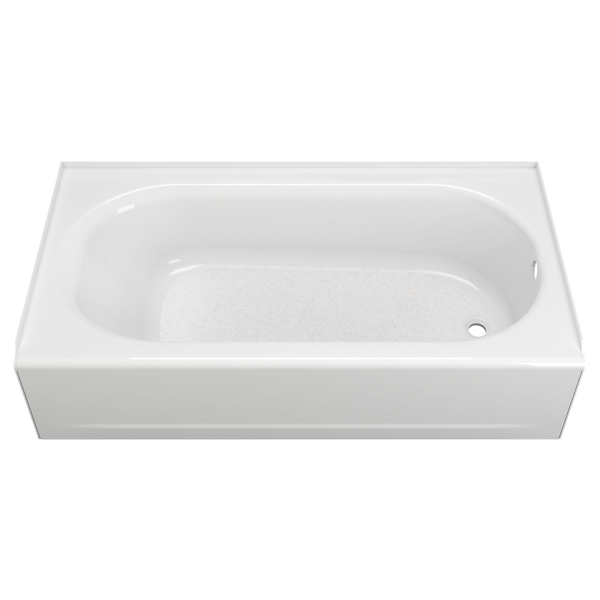 Princeton® Americast® 60 x 34-Inch Integral Apron Bathtub Above Floor Rough Right-Hand Outlet with Luxury Ledge