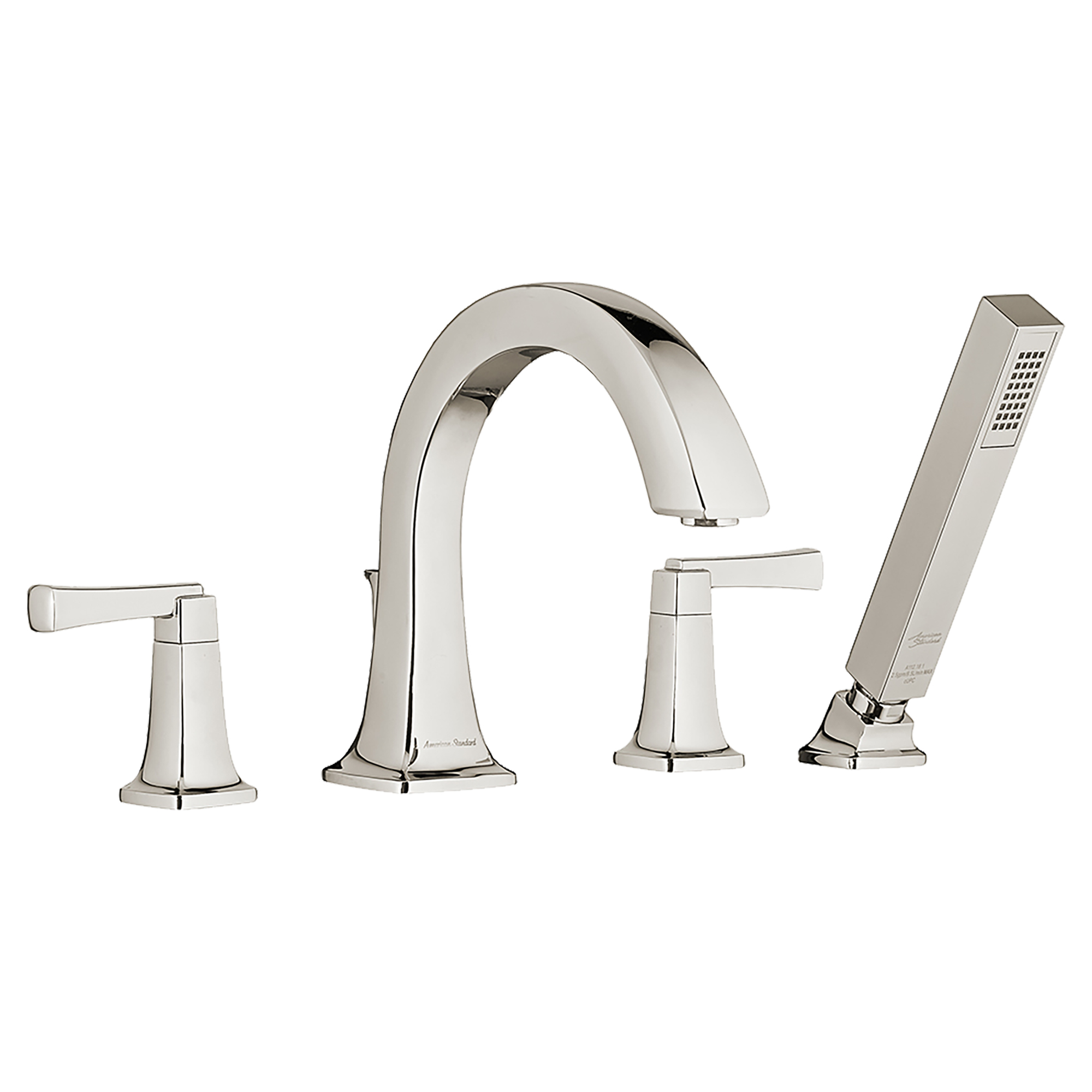 Townsend Bathtub Faucet with Personal Shower for Flash Rough-in Valve with Lever Handles