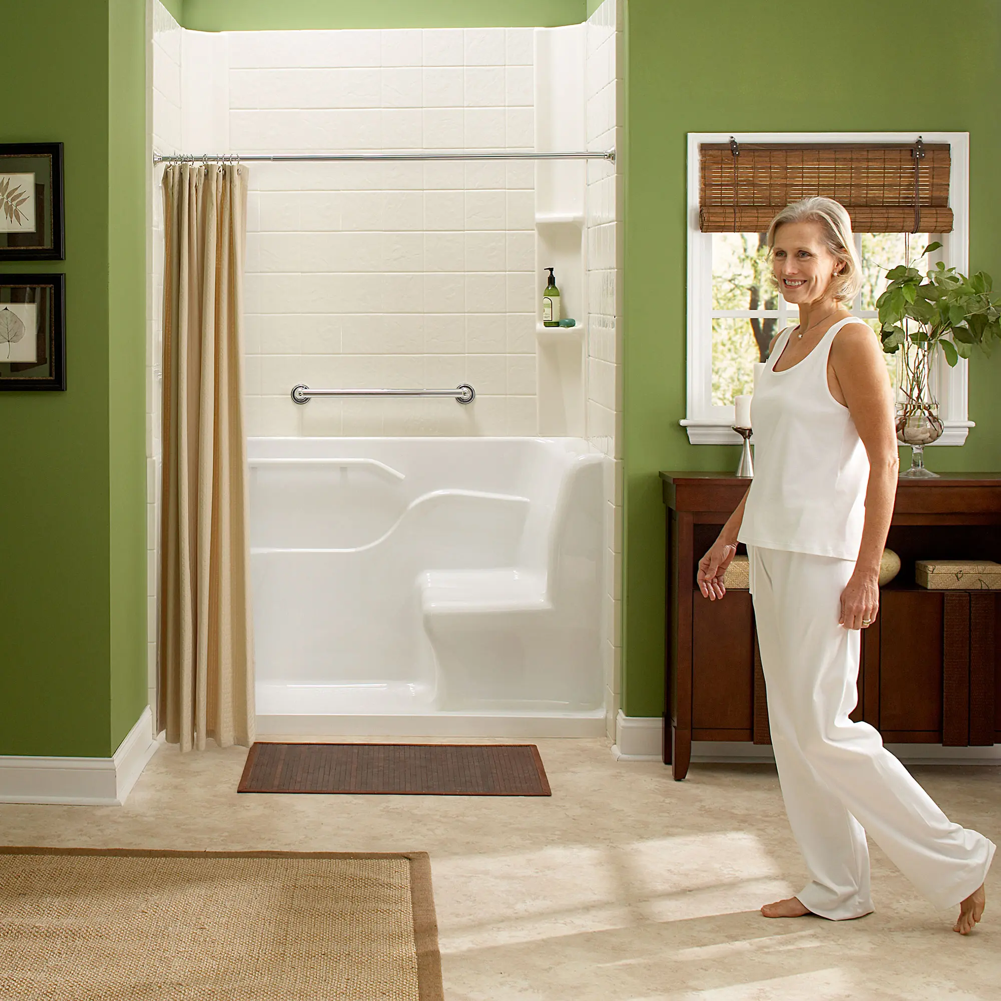 Acrylic 30 x 60-Inch Walk-In Shower – Left-Hand Drain