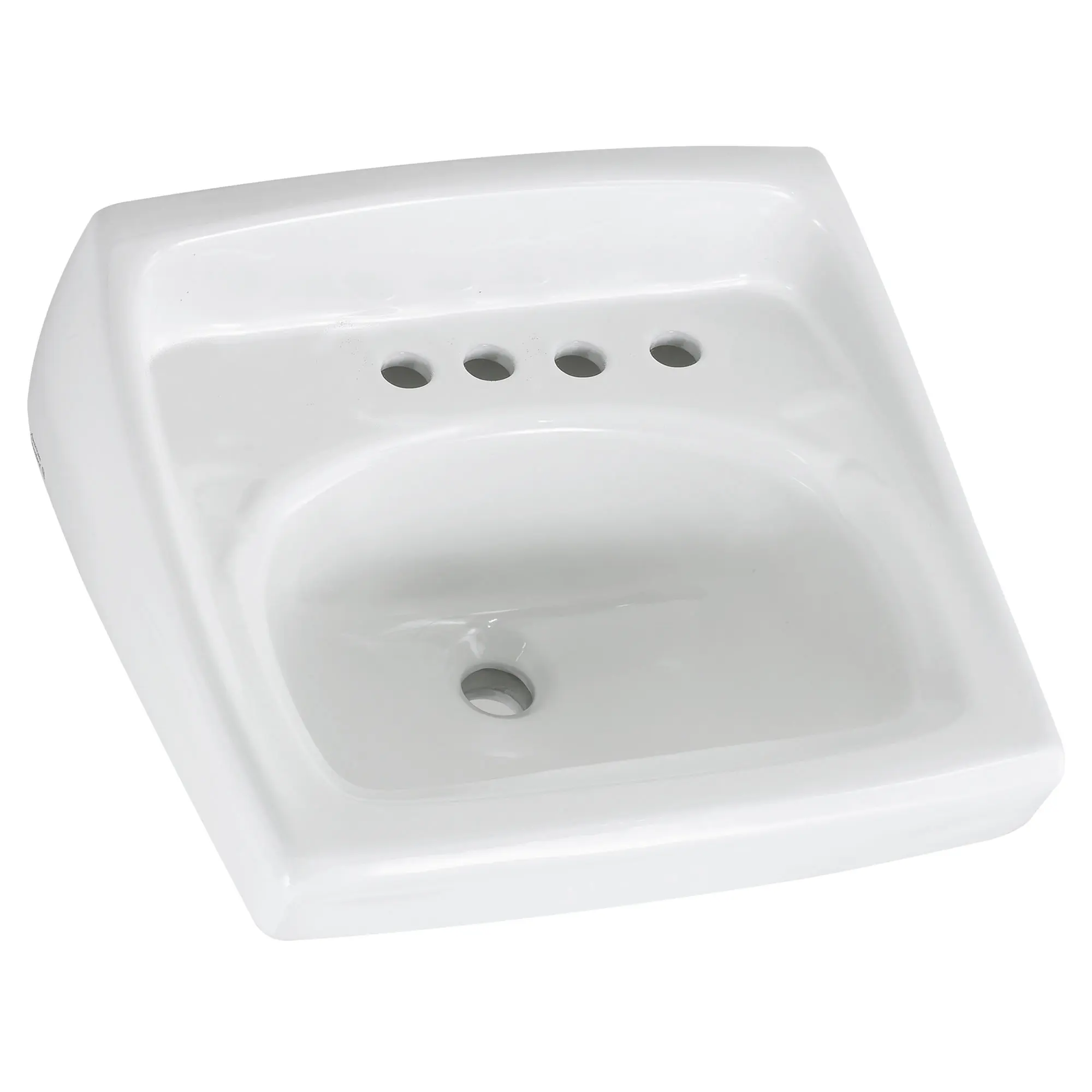 Lavabo mural Lucerne - trou pour robinet de 8 po à grand écartement, trou supplémentaire à droite