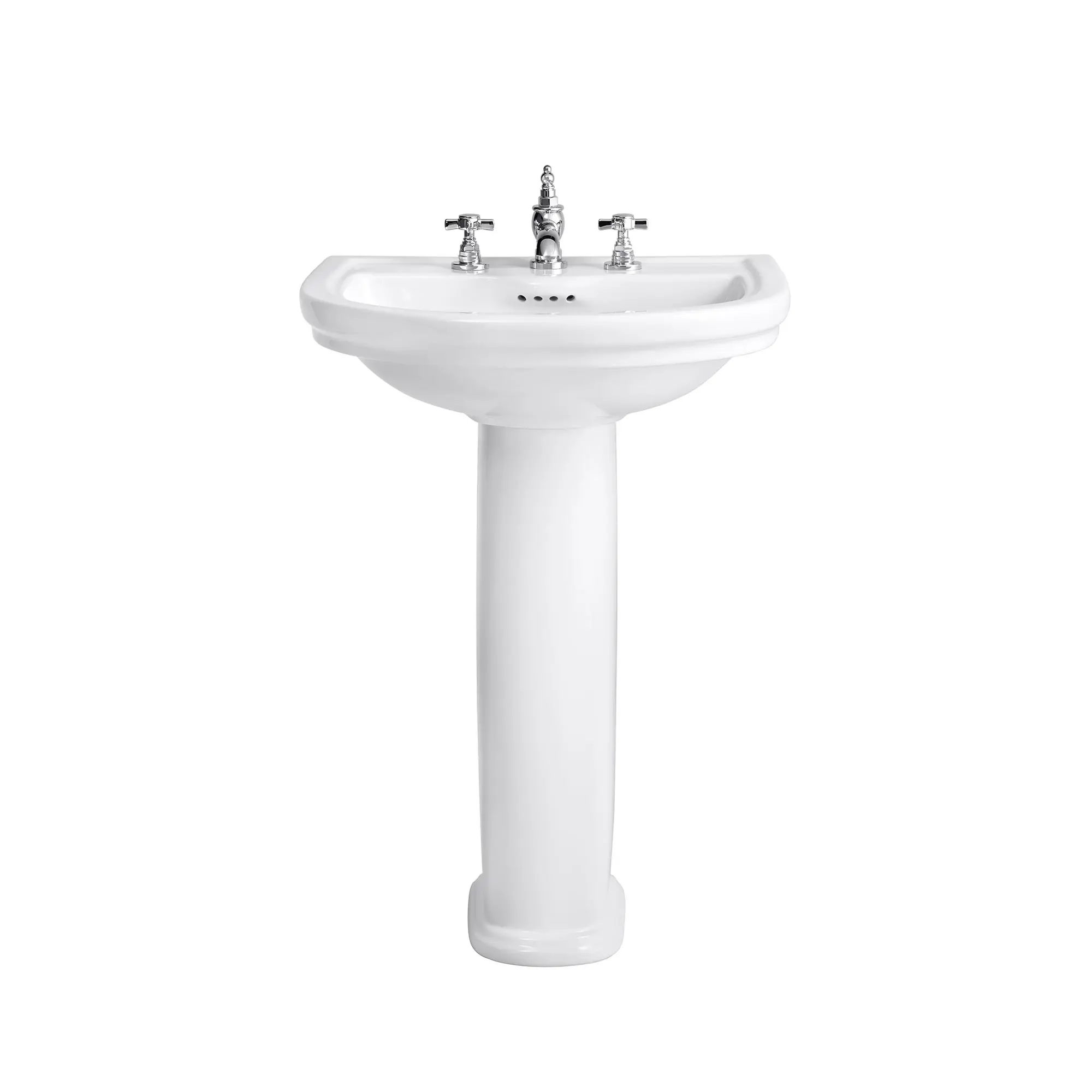 St. George® Pedestal Sink Top, 3-Hole with Pedestal Leg