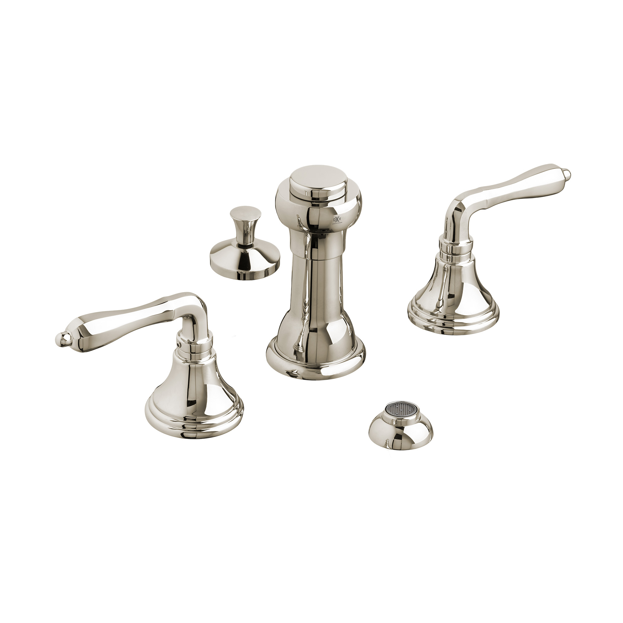 Three-Hole Bidet Faucet with Lever Handles