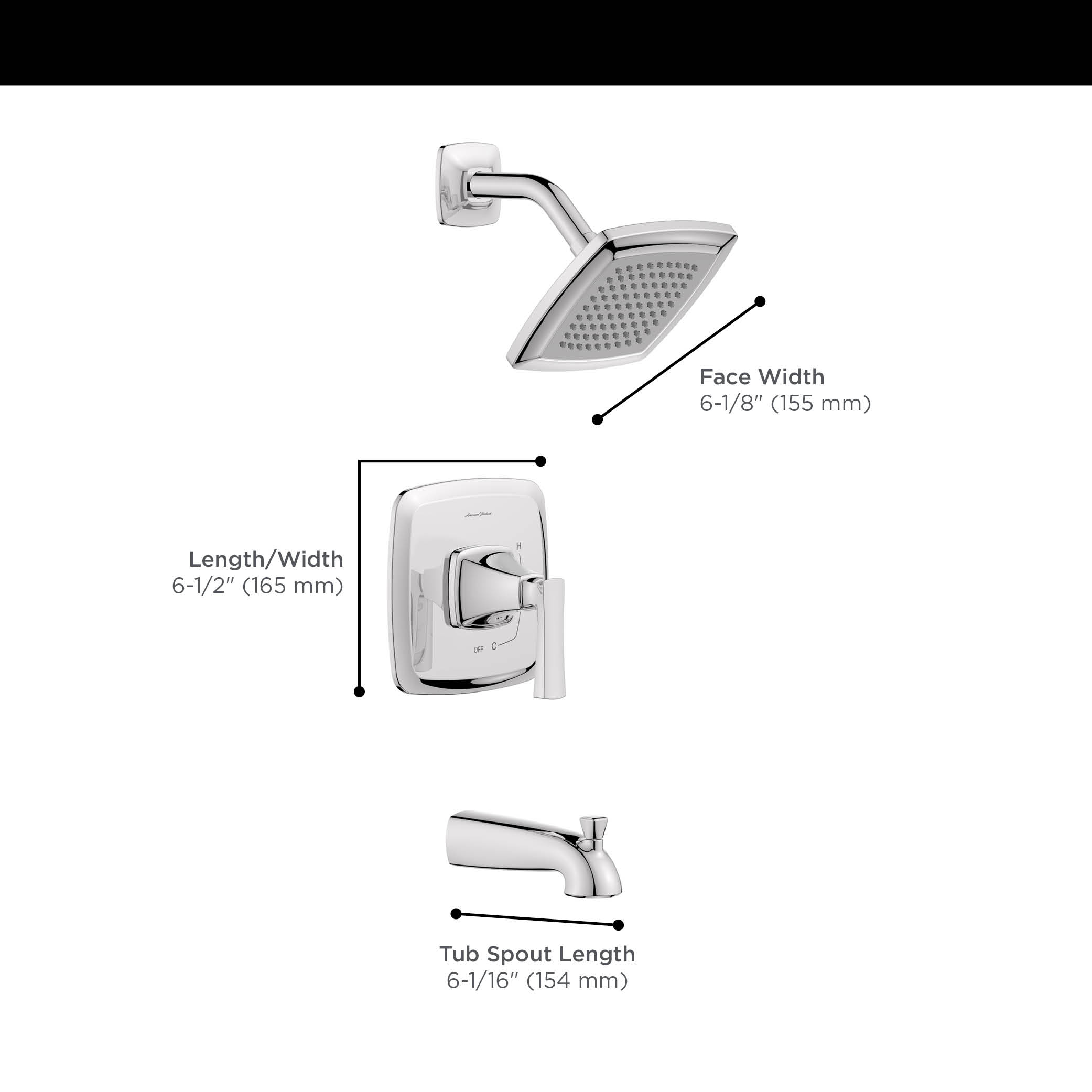 Belmeade Tub and Shower Trim Kit with Valve