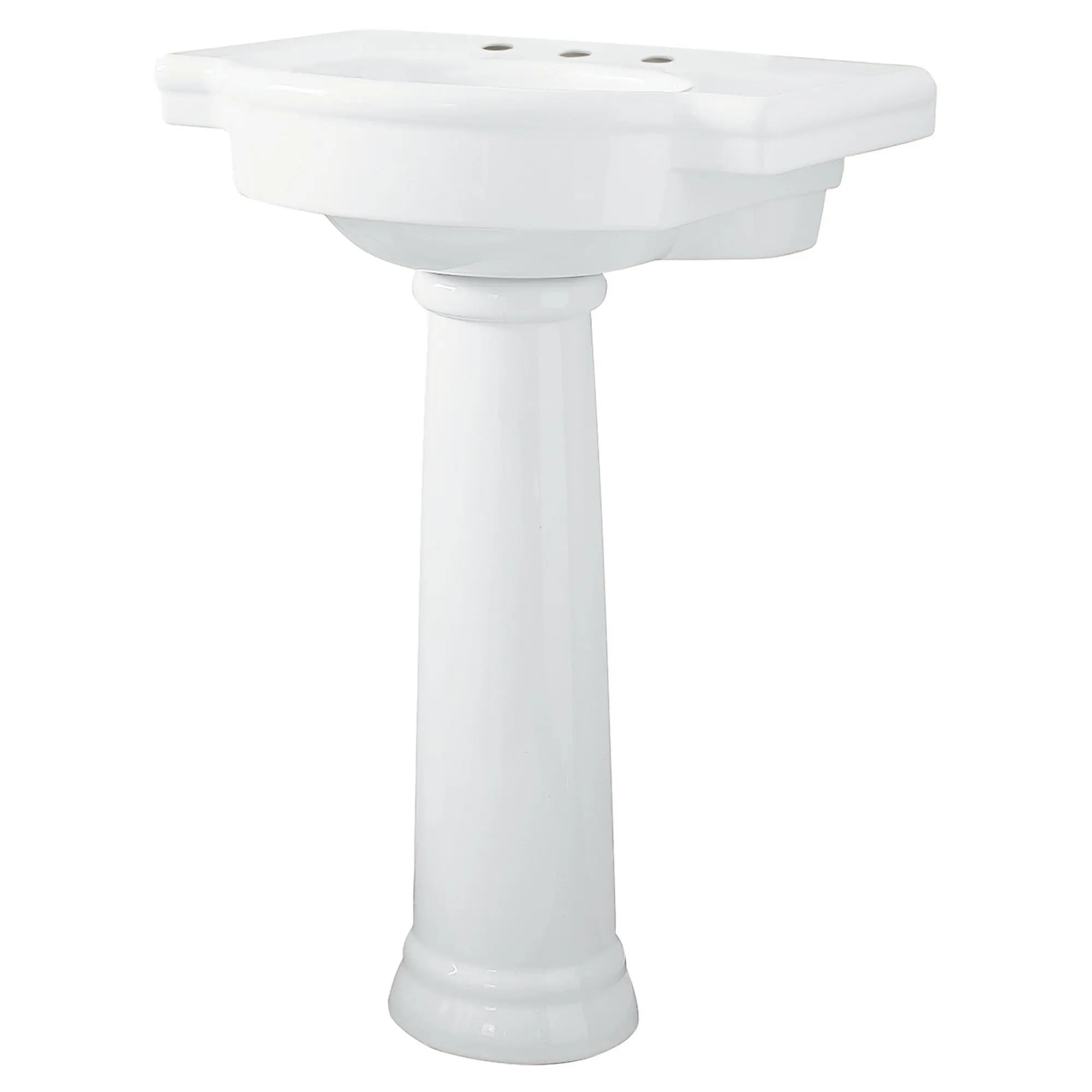 Retrospect® 8-Inch Widespread Pedestal Sink Top and Leg Combination