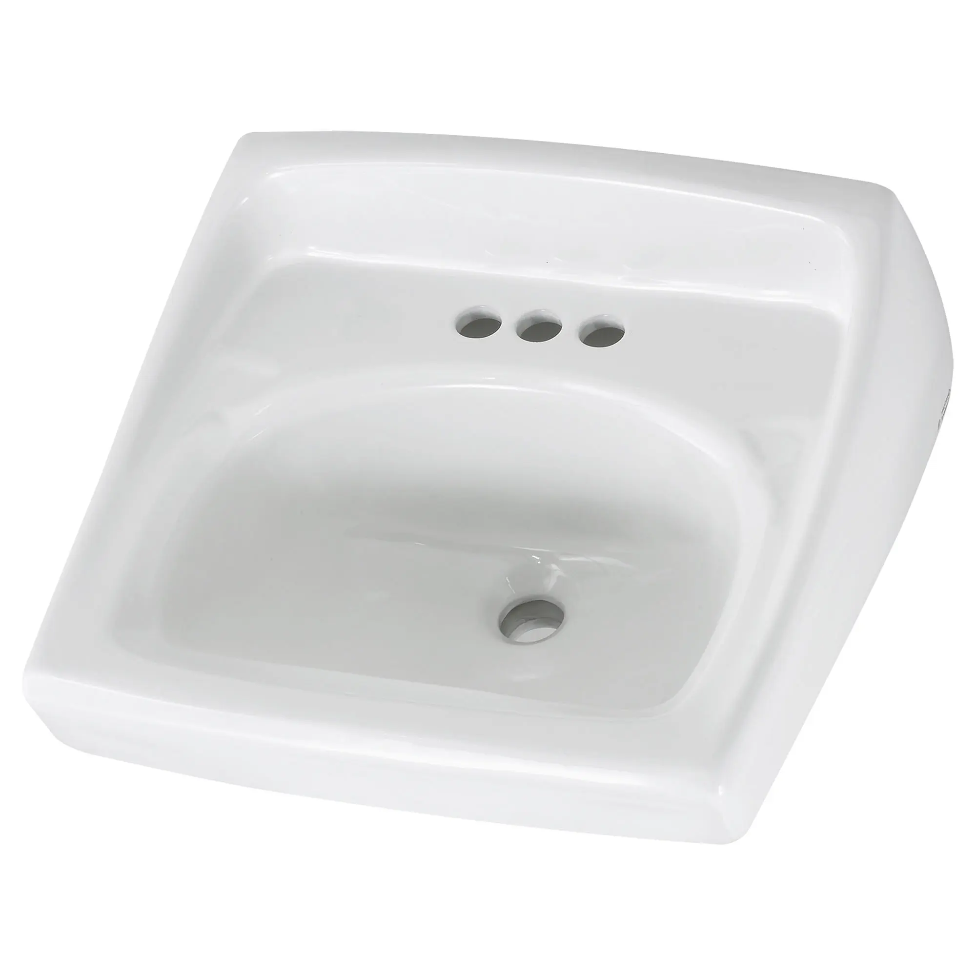 Lucerne Wall-Hung Sink for Exposed Bracket Support With 4-Inch Centerset