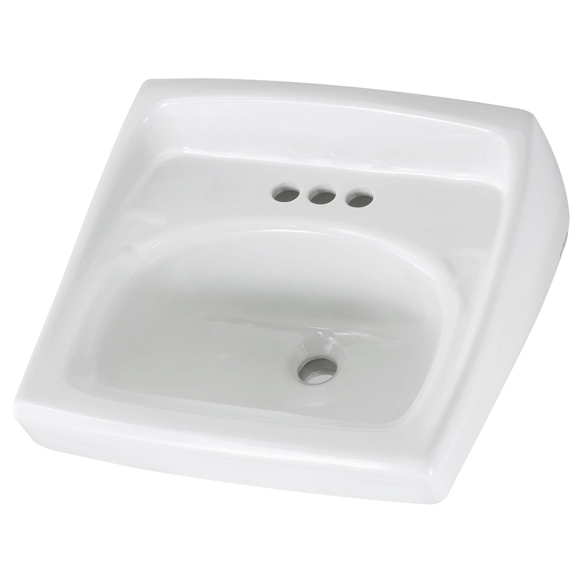 Lucerne Wall-Hung Sink for Exposed Bracket Support With 4-Inch Centerset