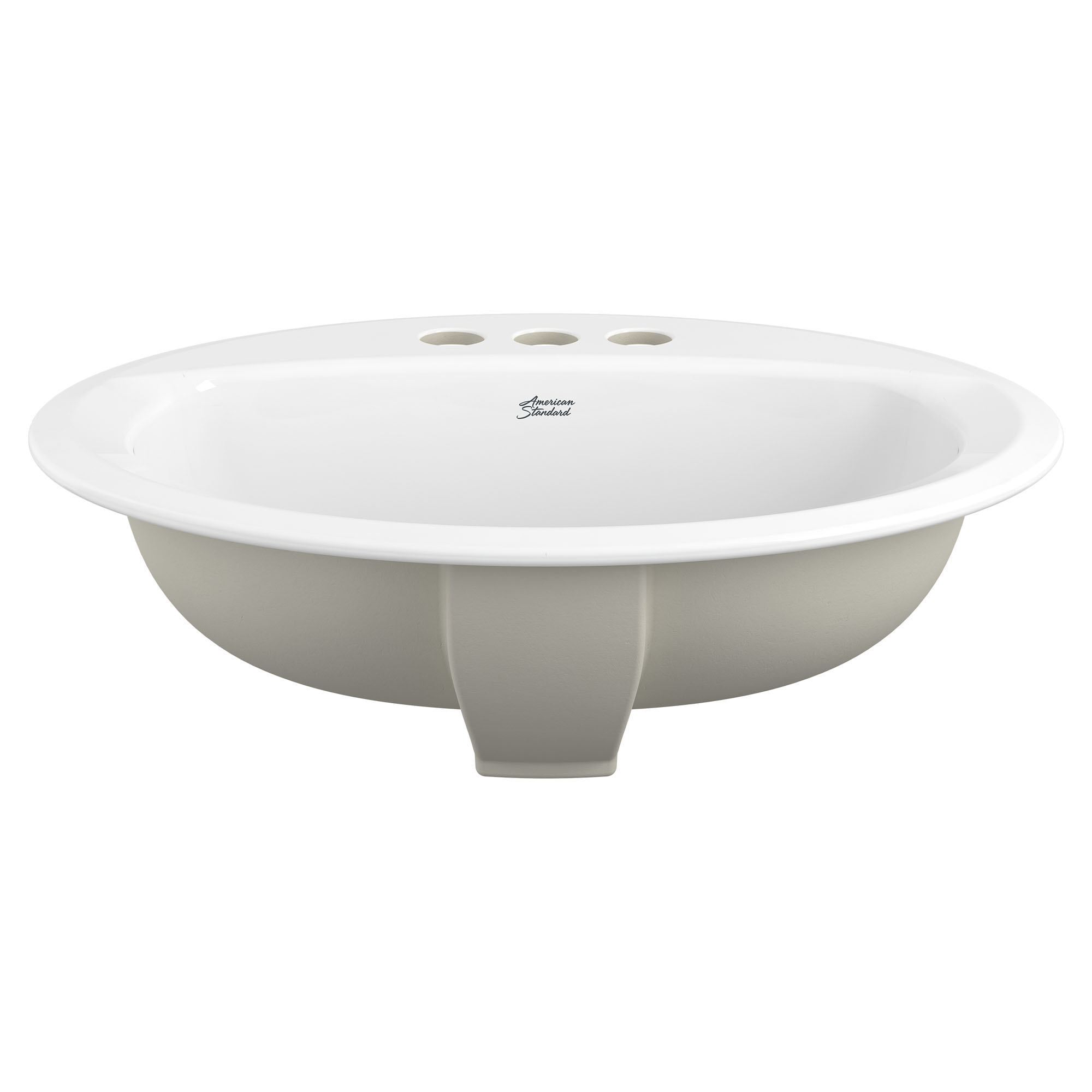 Reliant® Oval Drop-In Bathroom Sink, 4 in. Centerset Holes