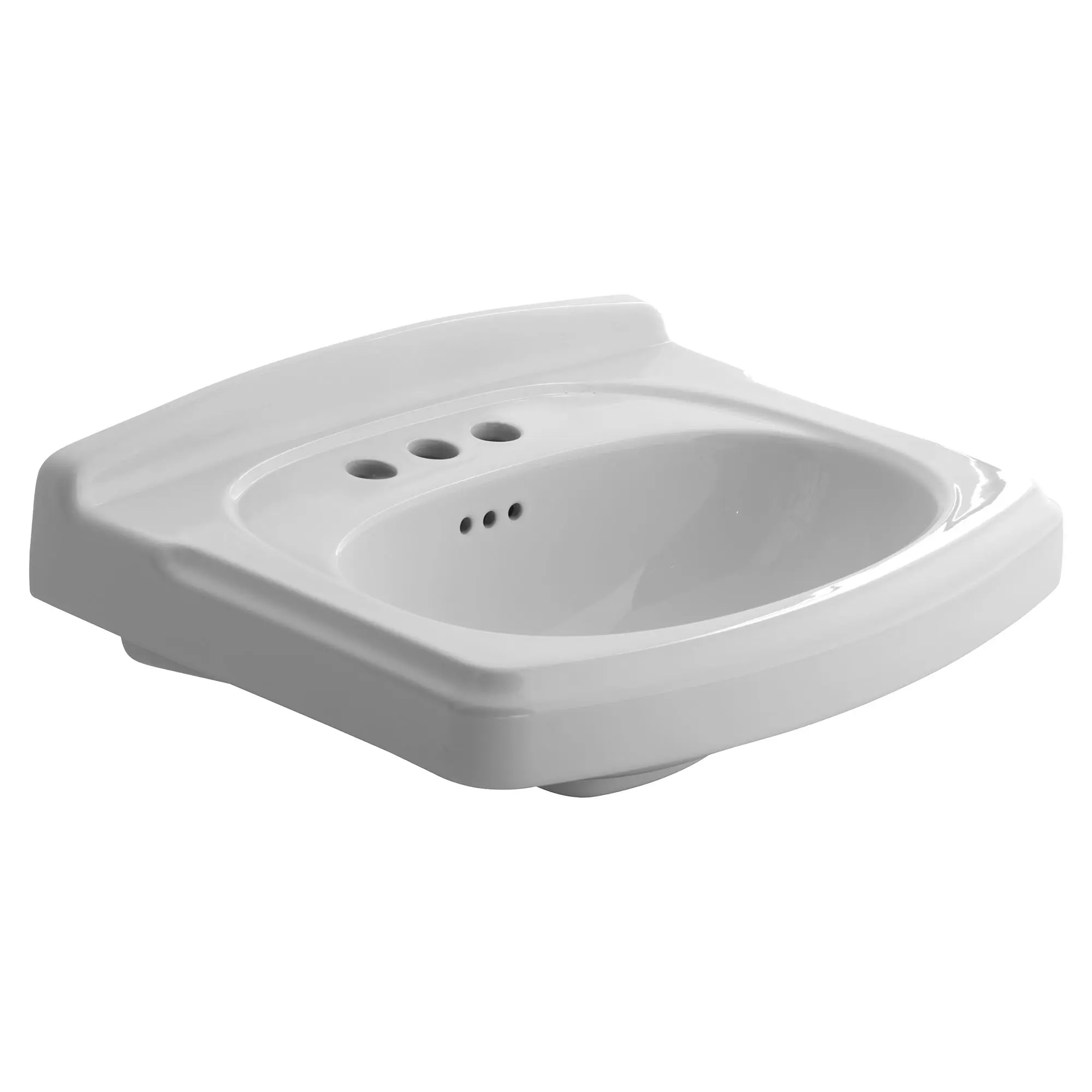 Dessus de meuble-lavabo en porcelaine Portsmouth - trous de robinet sur centres de 4 po (102 mm)