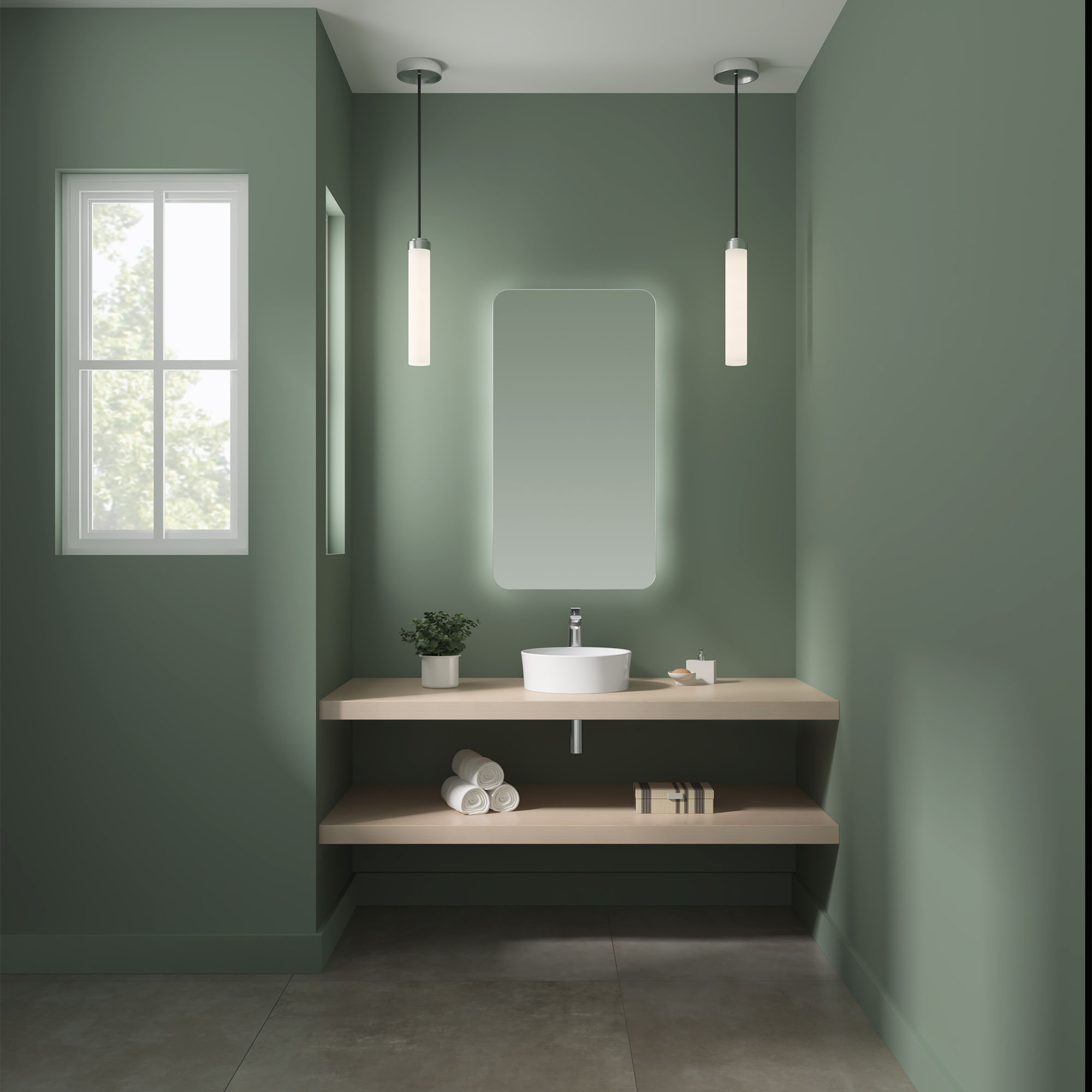 Fibo Olive Green Wet Wall Panel