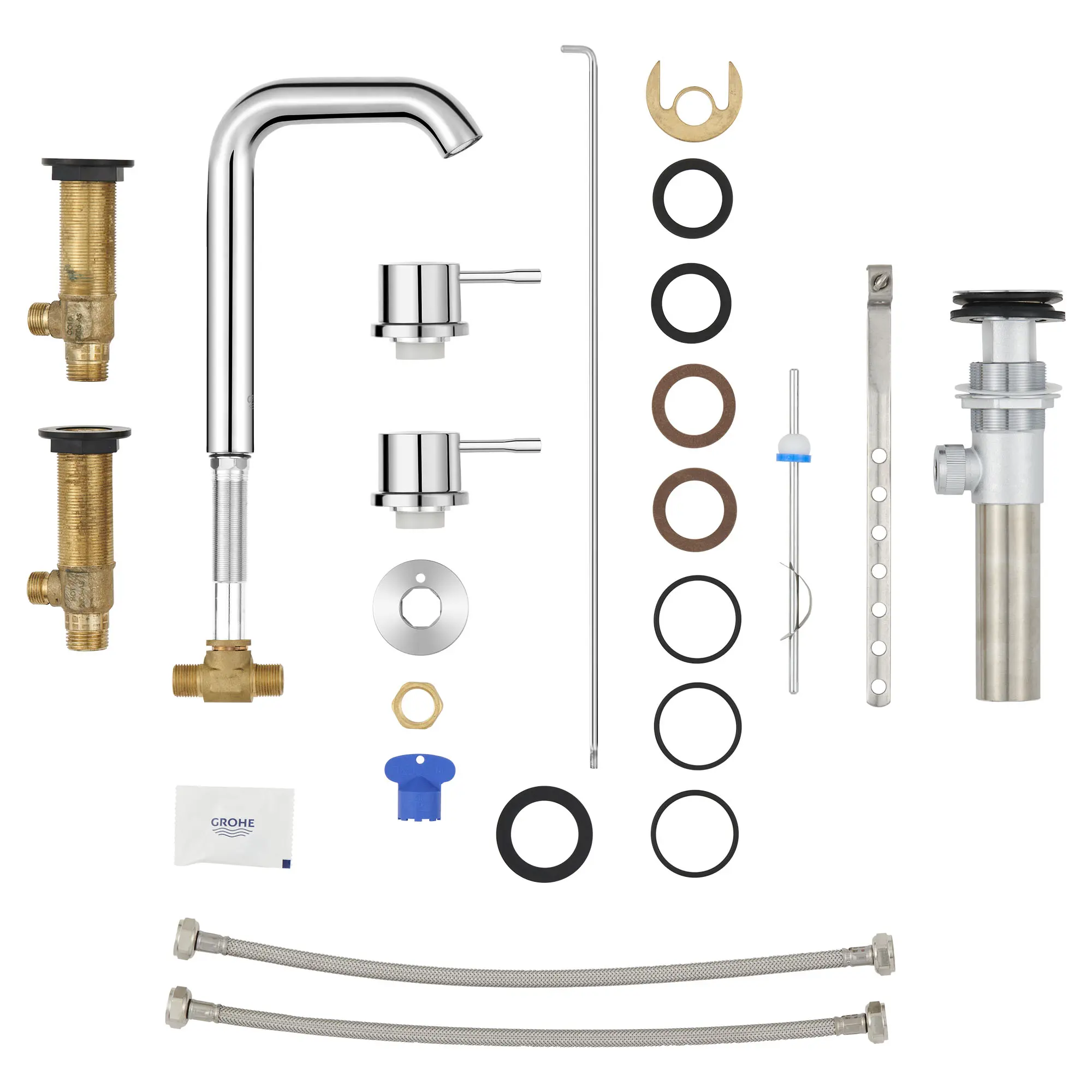 8" Widespread 2-Handle M-Size Bathroom Faucet 4.5 L/min (1.2 gpm)