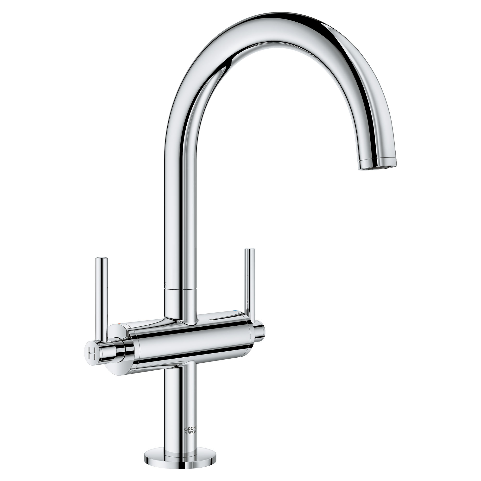 Single Hole Two-Handle L-Size Bathroom Faucet 1.2 GPM