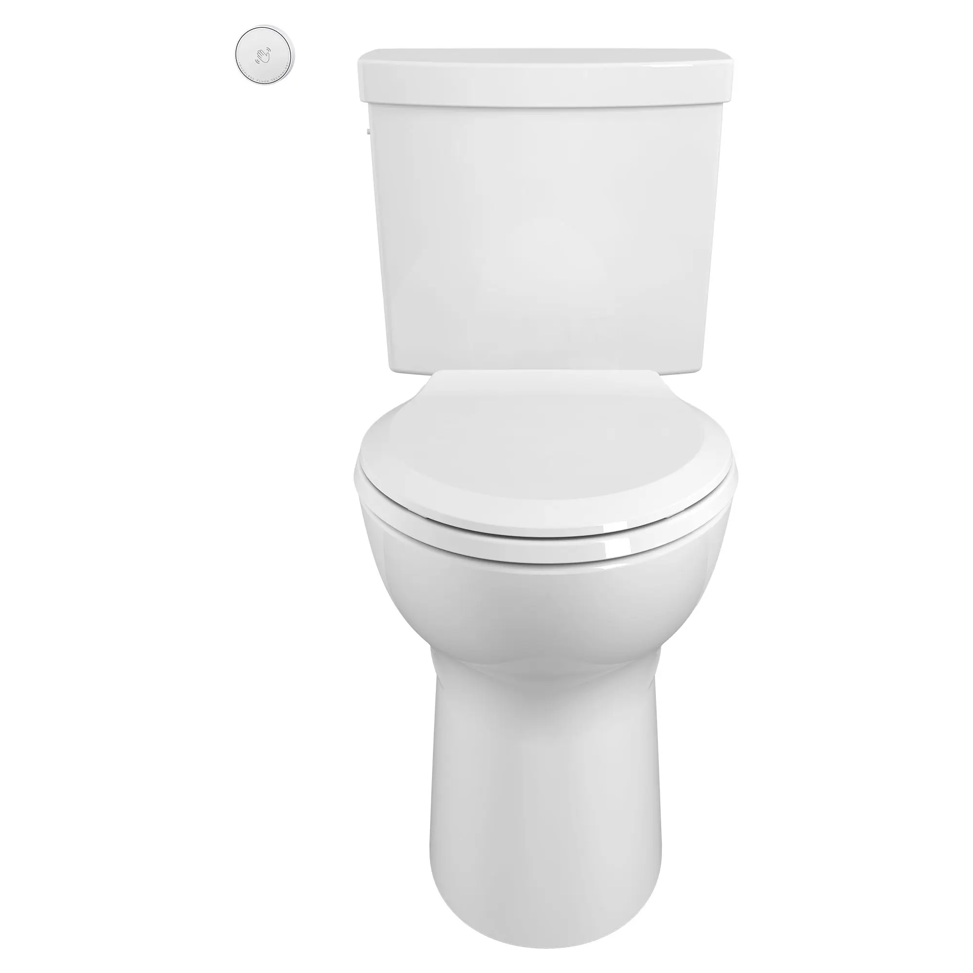 Toilette Cadet® à activation sans contact, 2 pièces, 1,28 gpc/4,8 lpc, à cuvette allongée à hauteur de chaise, sans siège