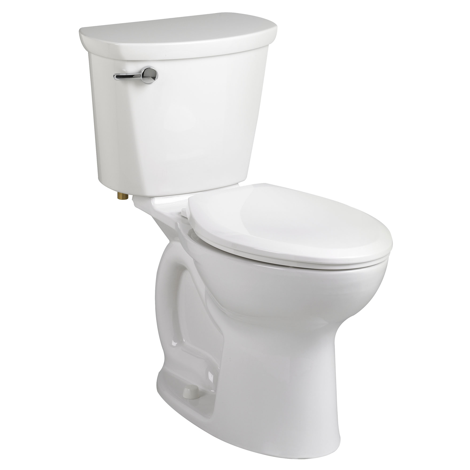 Toilette Cadet PRO, 2 pièces, 1,28 gpc/4,8 lpc, à cuvette au devant rond à hauteur de chaise, à encastrer 10 po, sans siège